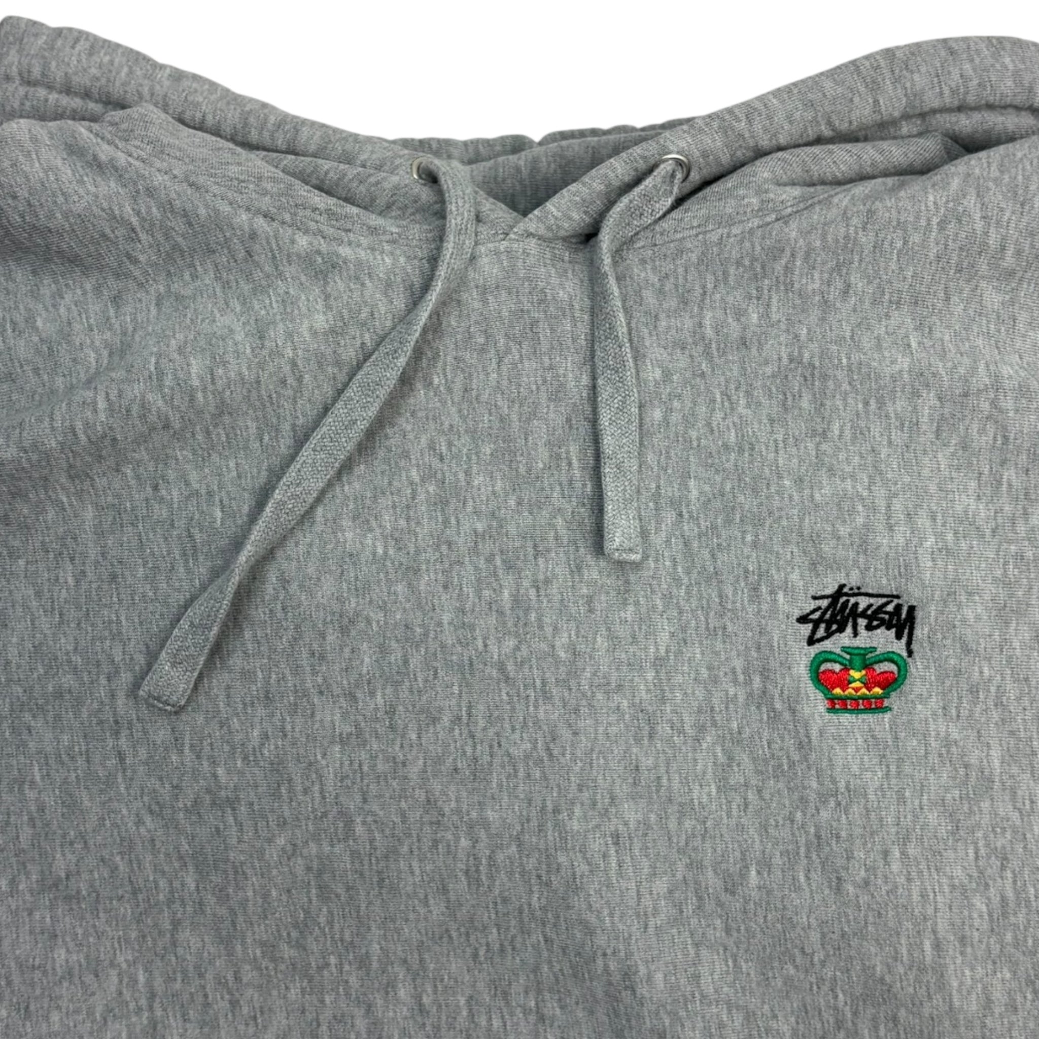 Stussy Relaxed Oversized Hoodie Grey Heather