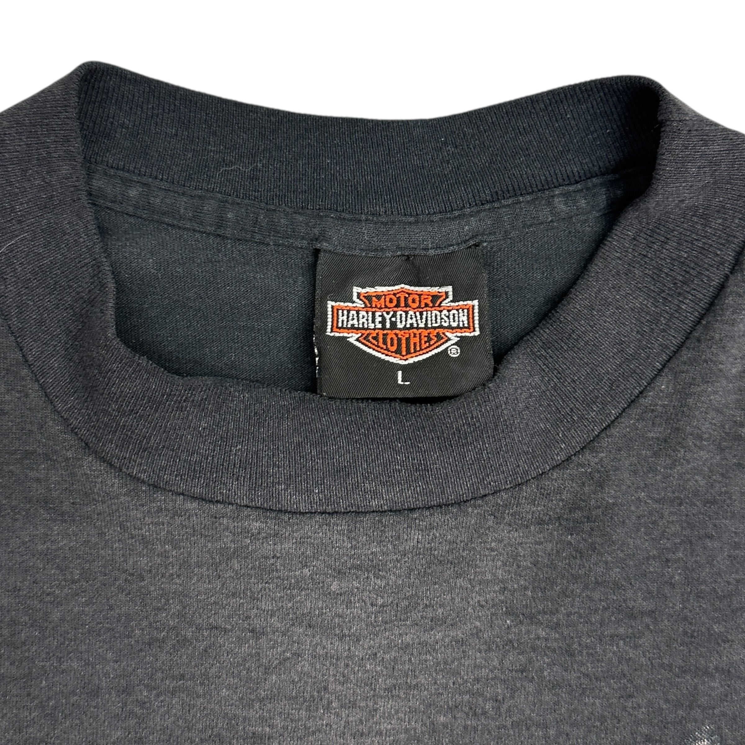 1991 Harley Davidson 3-D Emblem Survivors Tee Black