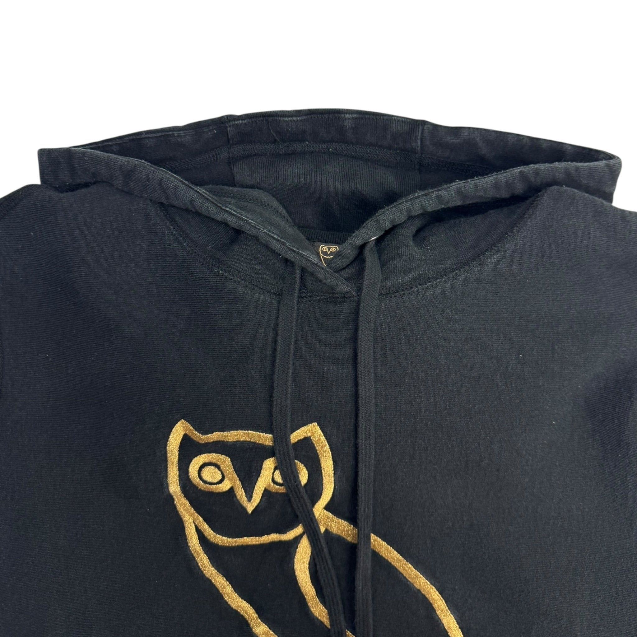 OVO Owl Embroidered Pullover Hoodie Black