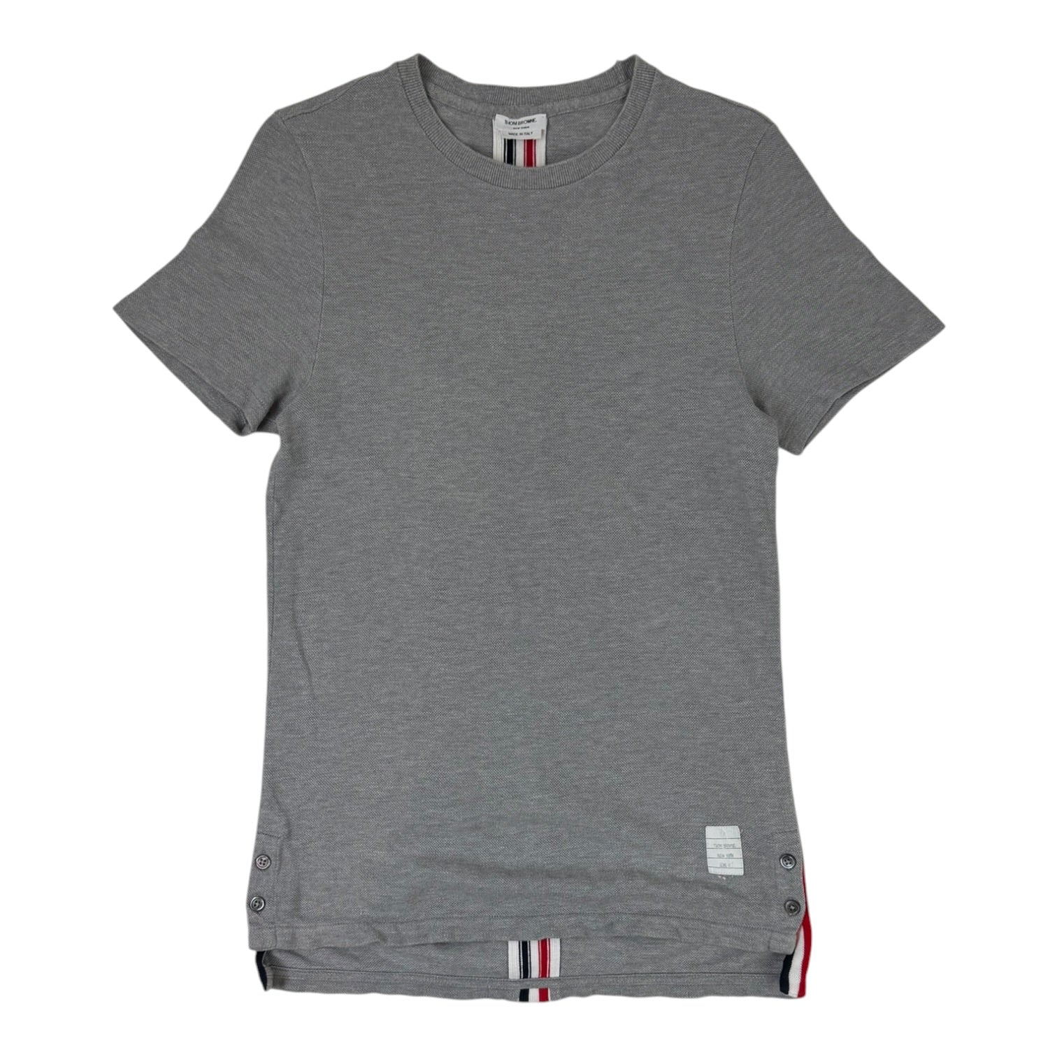 Thom Browne Side Slits Relaxed T-Shirt Grey