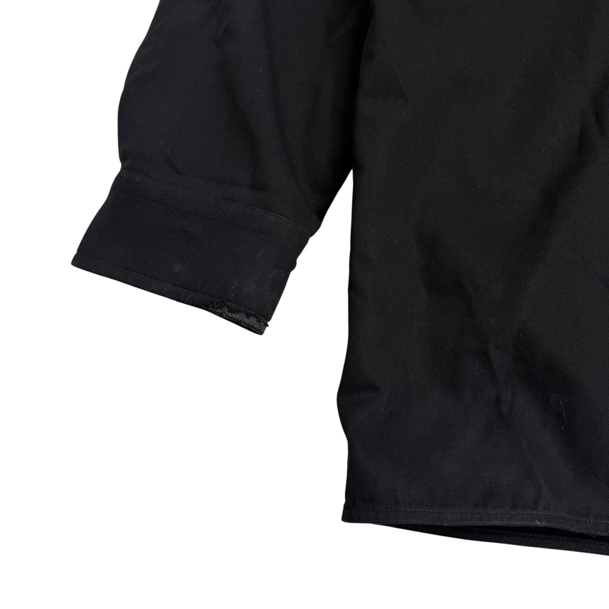 Balenciaga Oversized Button Up Dress Shirt Black