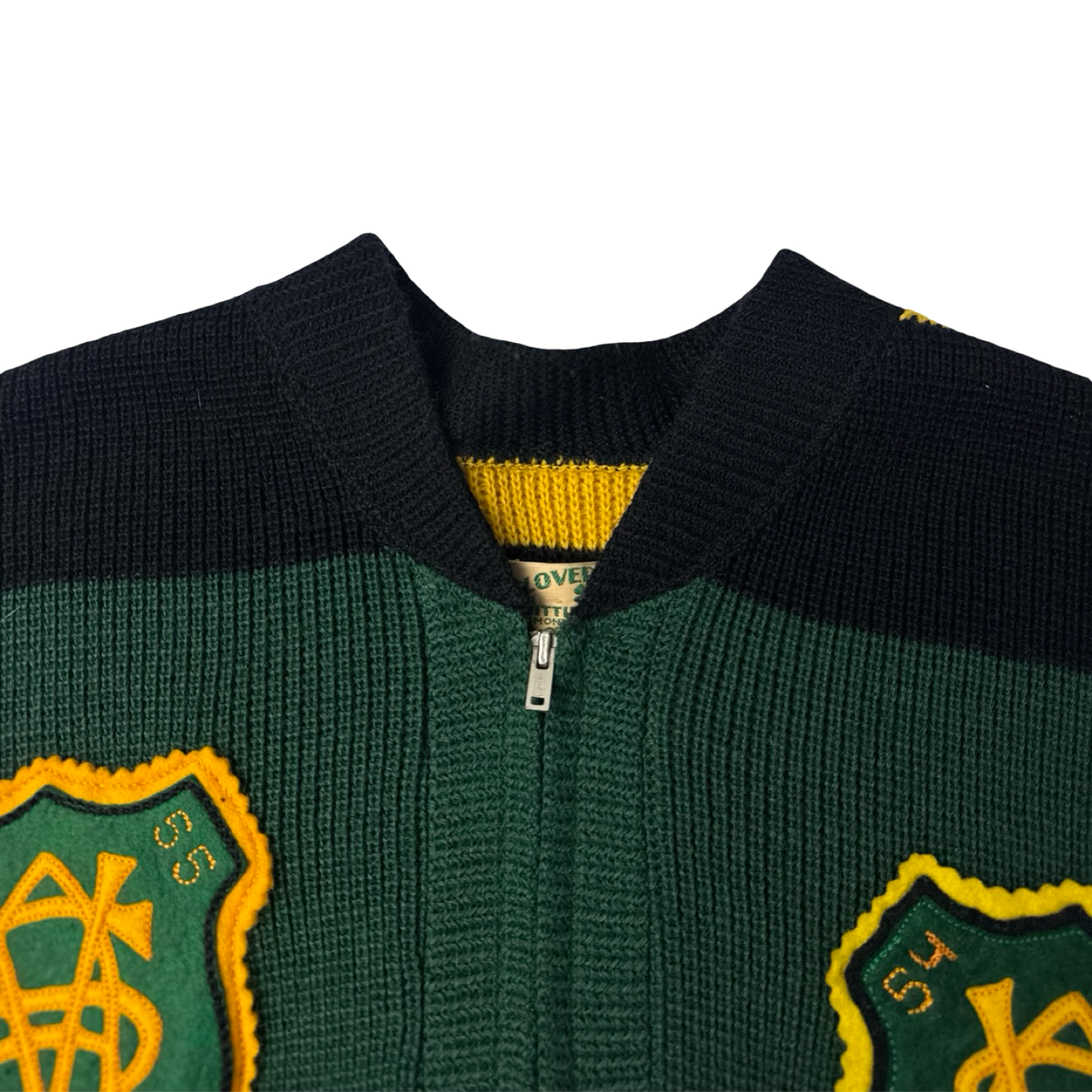 True Vintage Cloverdale Knitting Mills Zip Caridgan