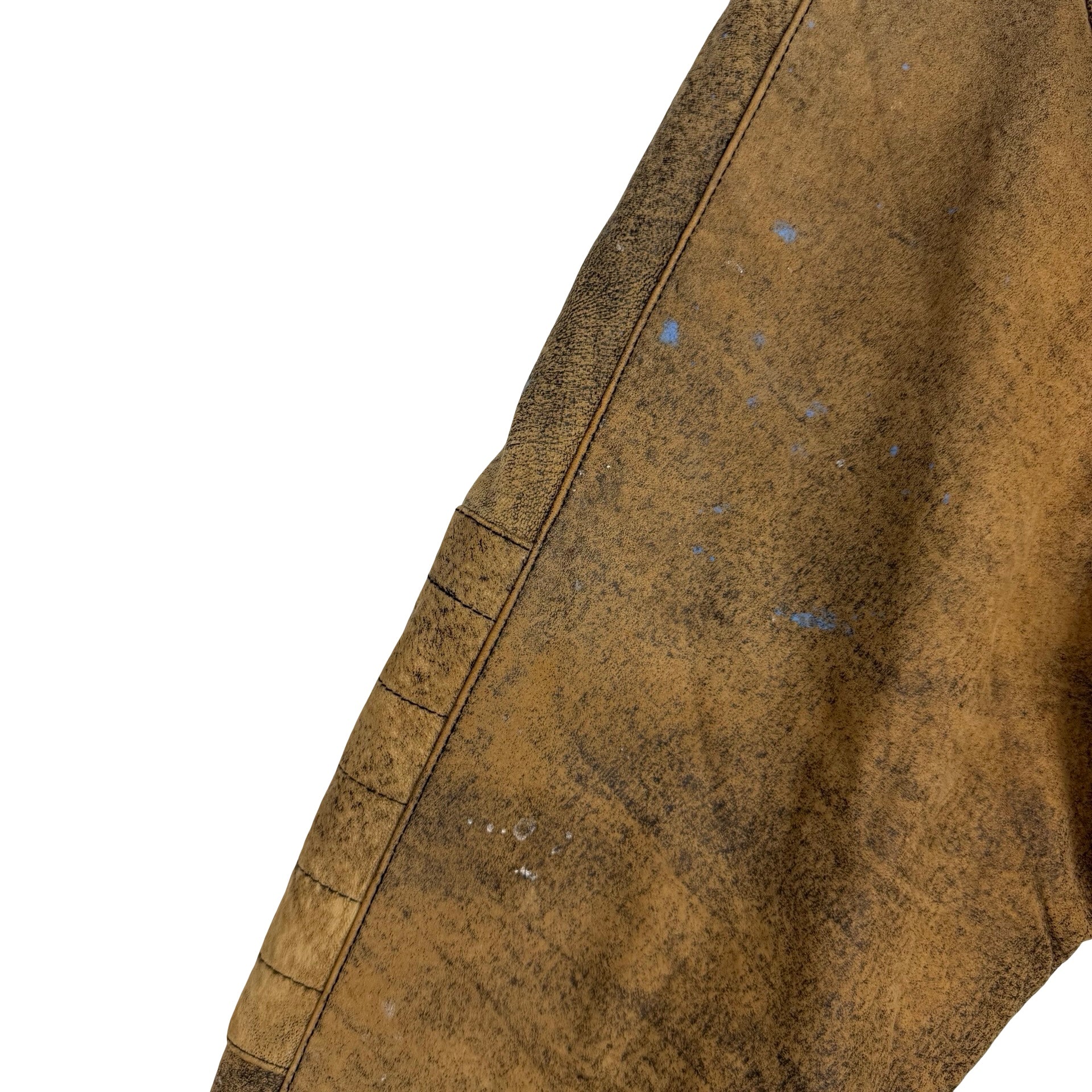 Vintage Denali Leather Racing Jacket Brown