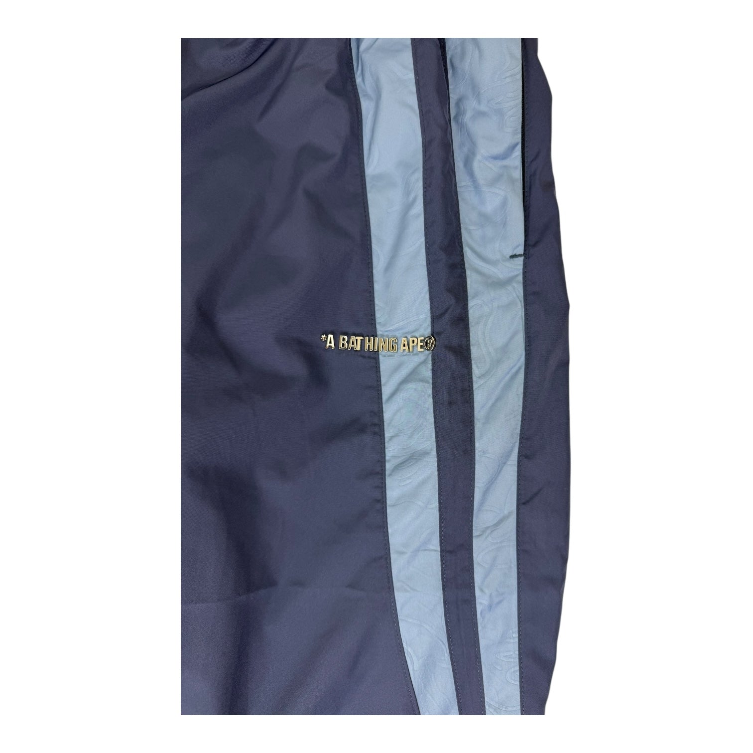 BAPE Line Camo Metal Logo Relaxed Fit Track Pants