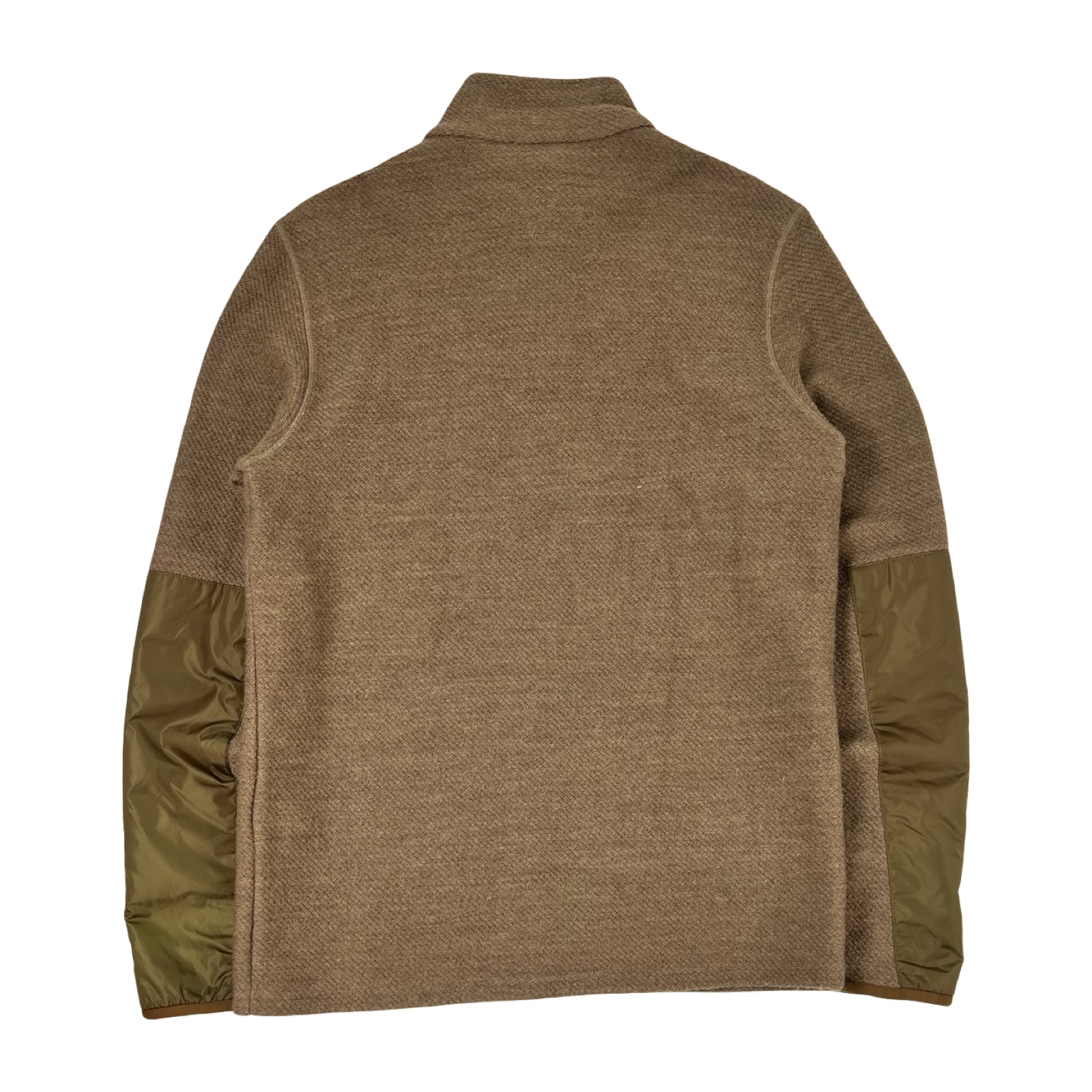 Vintage 2000s Prada Linea Rossa Camel Zip-up Sweater