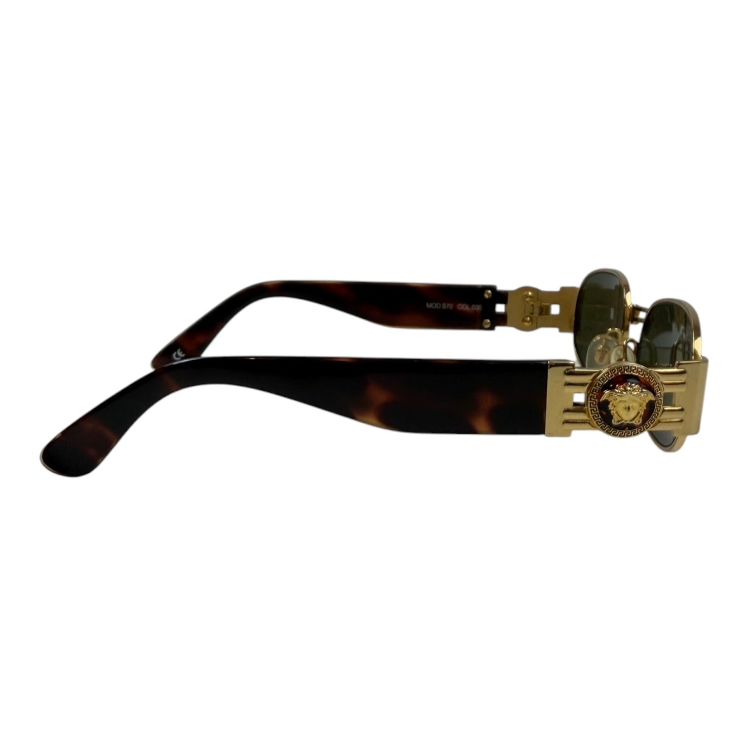 Vintage Gianni Versace Mod S70 Sunglasses Black