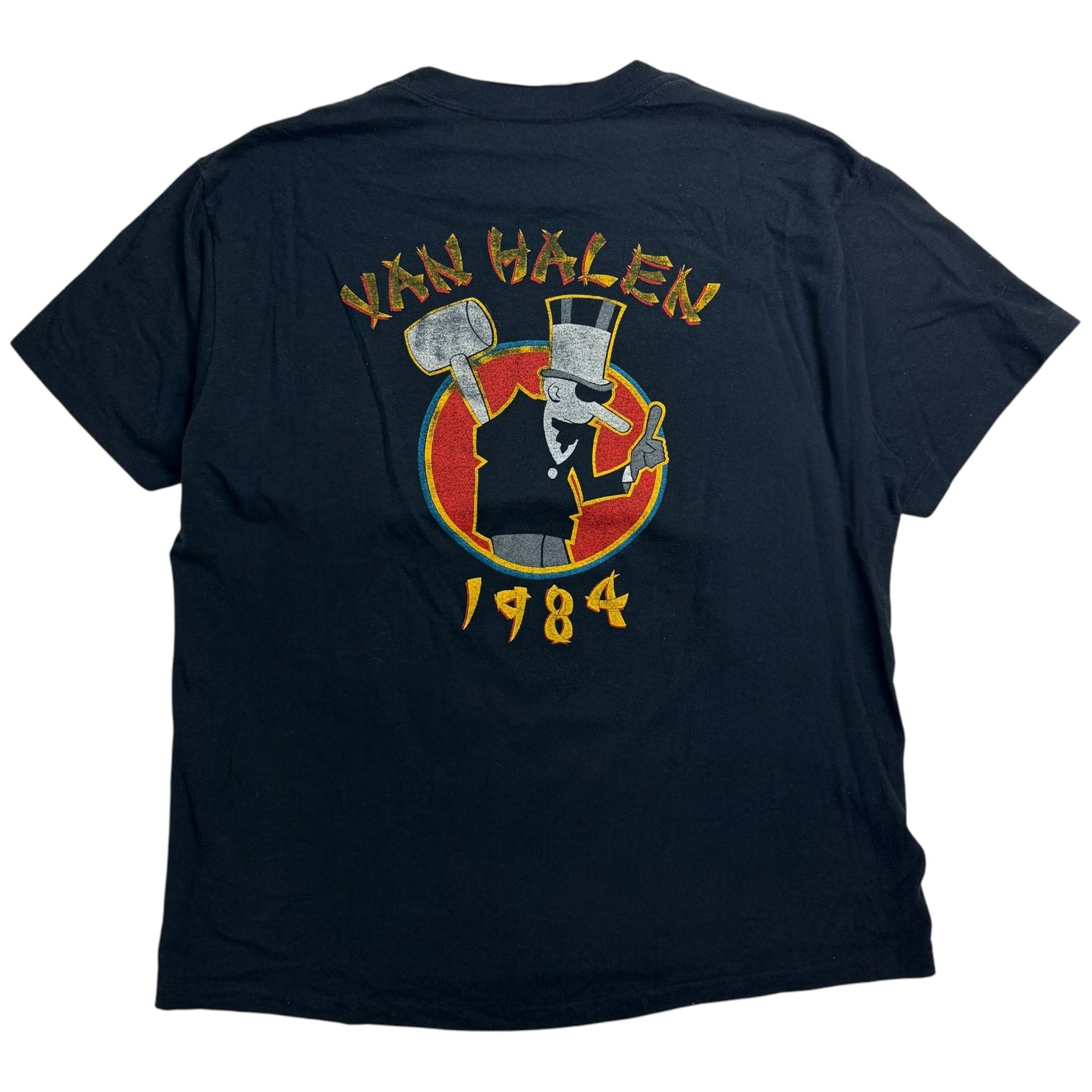 1984 Van Halen Tour Of The World Tee Black