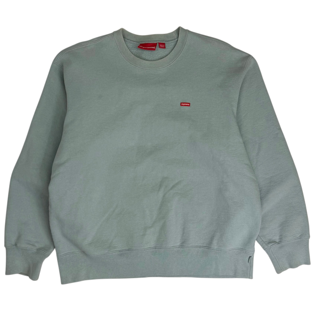 SS22 Supreme Small Box Logo Crewneck Mint