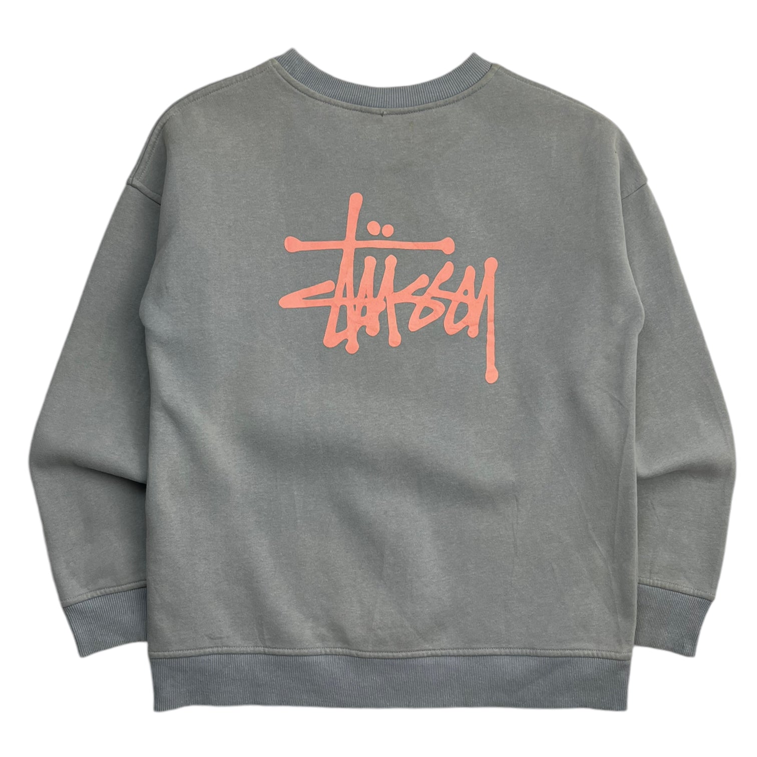 Stussy Classic Script Crew Neck Cotton Candy