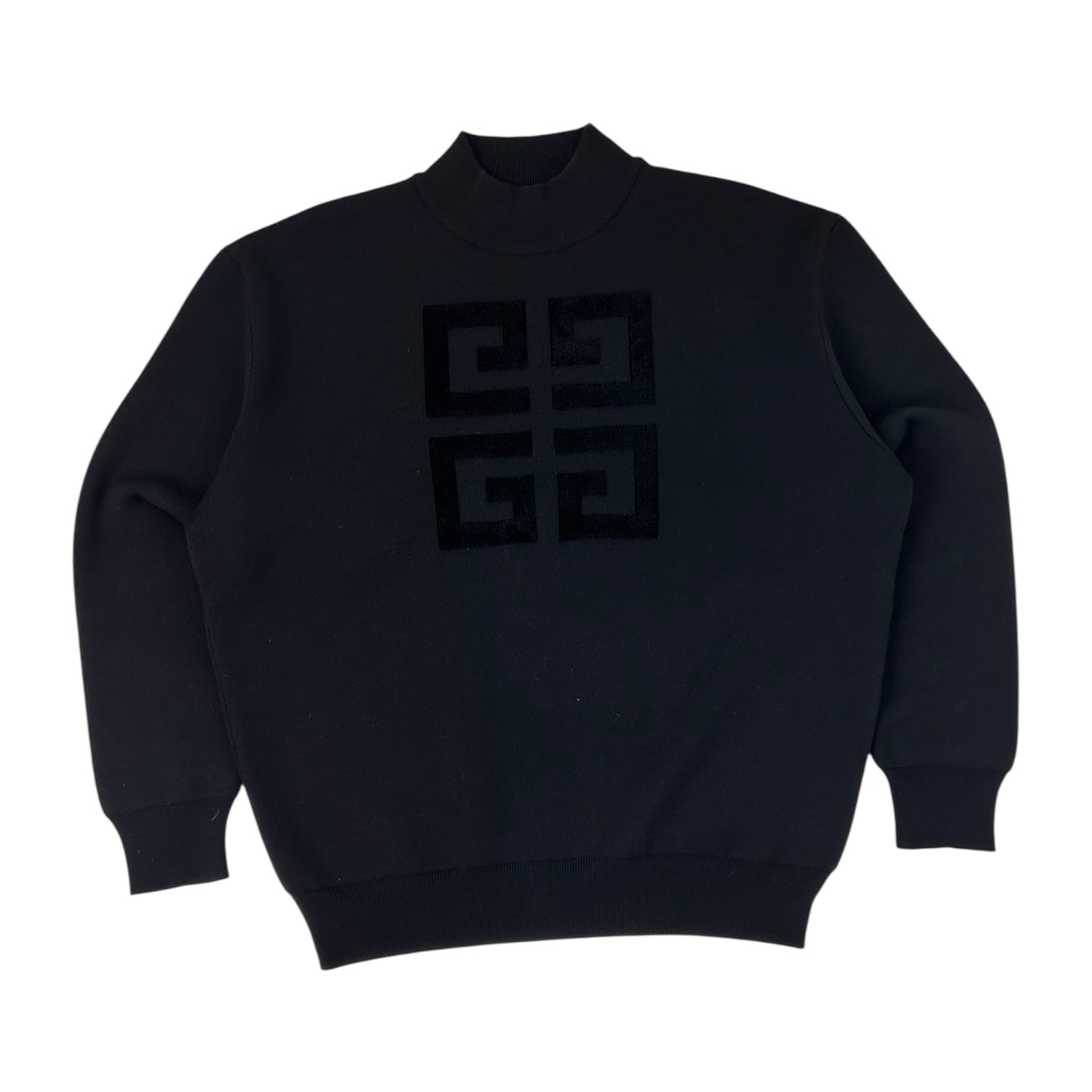 Givenchy Wool Graphic Print Crewneck Black