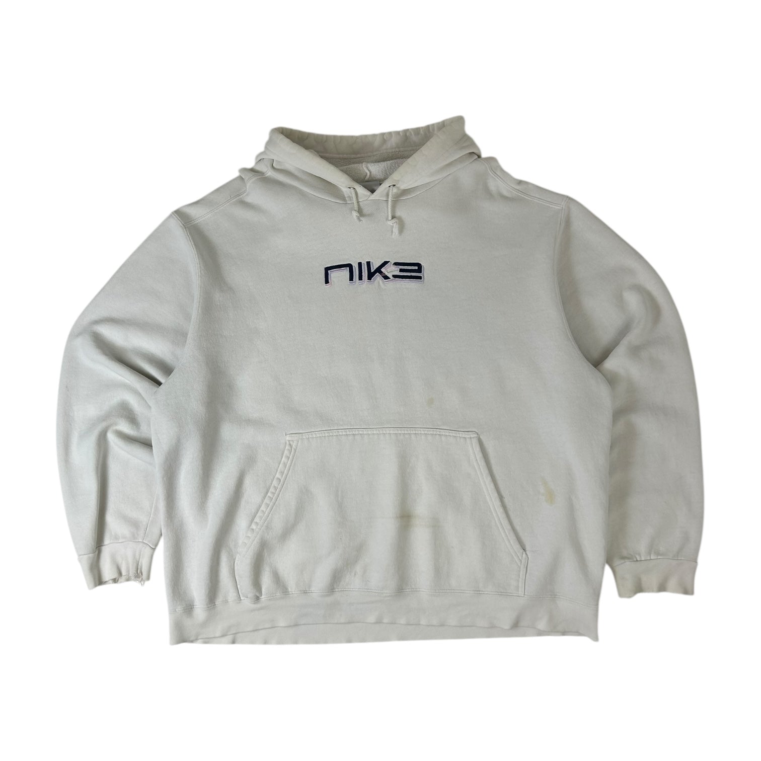Vintage Y2K Nike Spellout Hoodie White