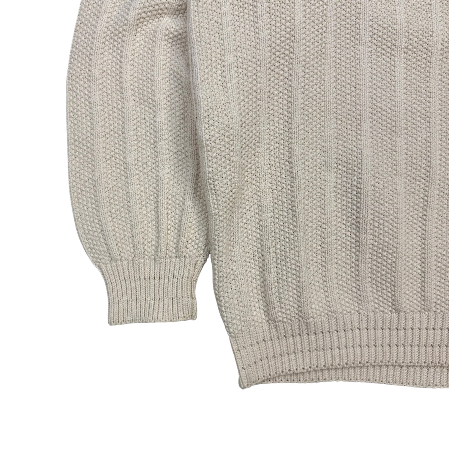 Vintage Harry Rosen V Neck Knit Sweater White/Multicolour