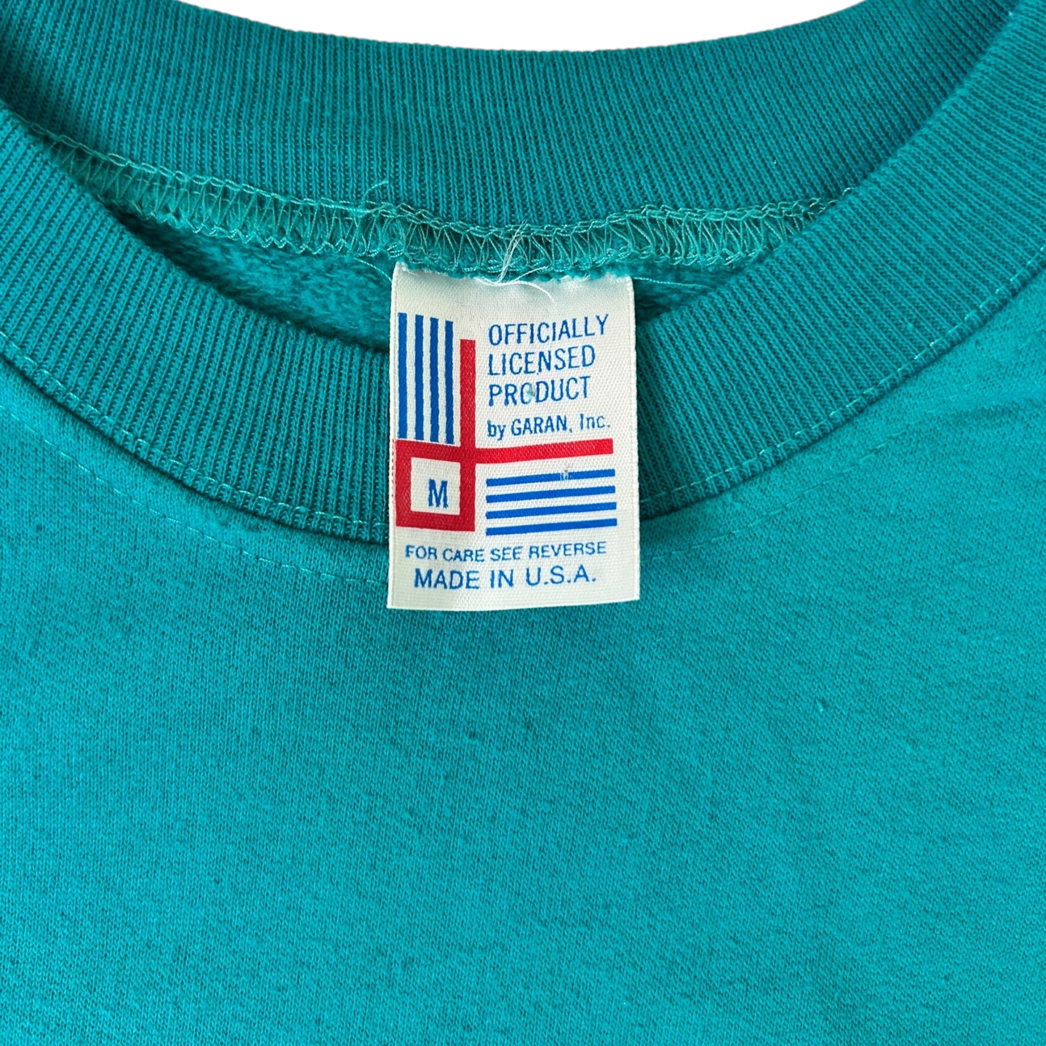 Vintage Charlotte Hornets Crewneck Teal NBA