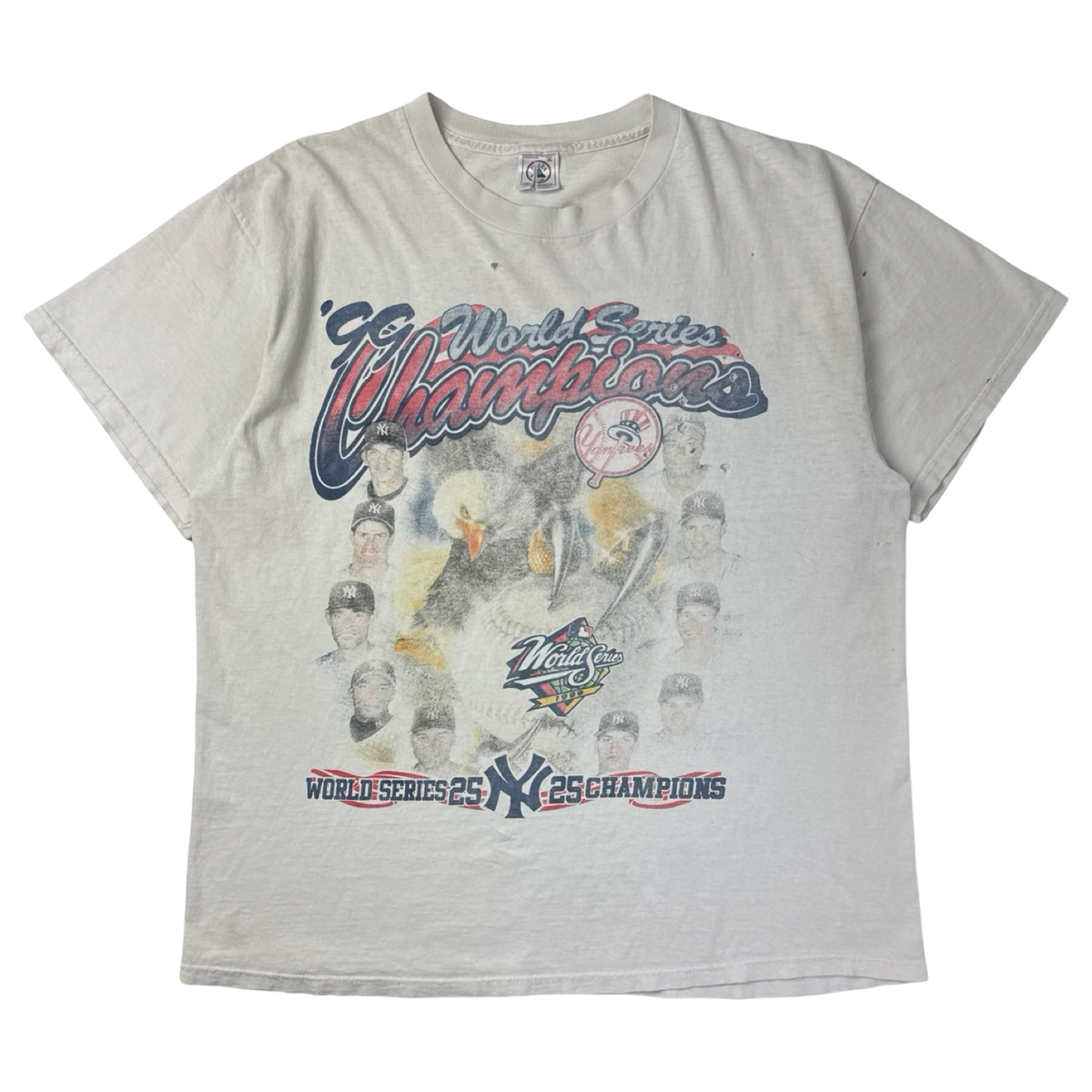 1999 New York Yankees World Series T-Shirt Distressed