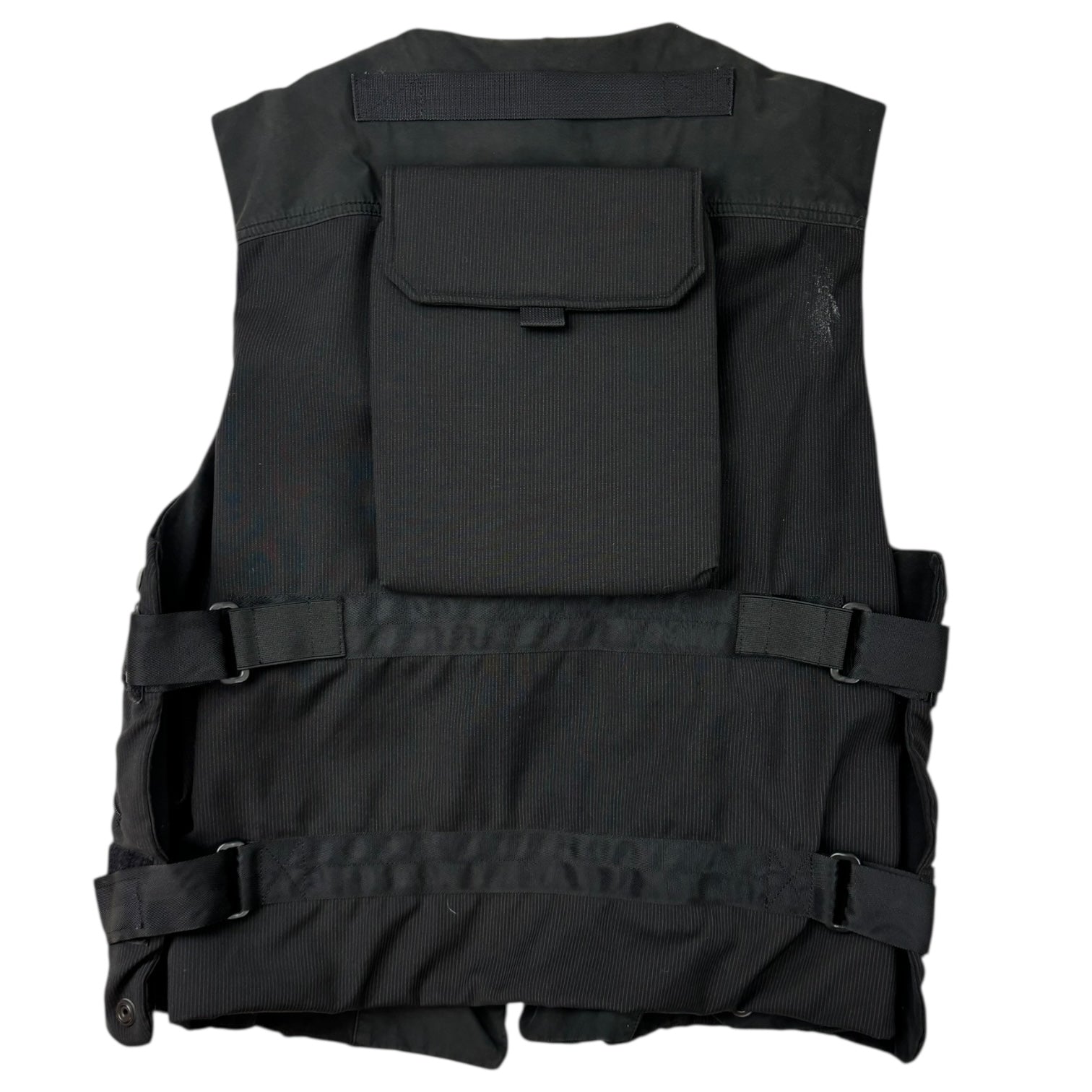 Junya Watanabe x Comme Des Garçons MAN SS19 Pinstripe Utility Down Vest Black