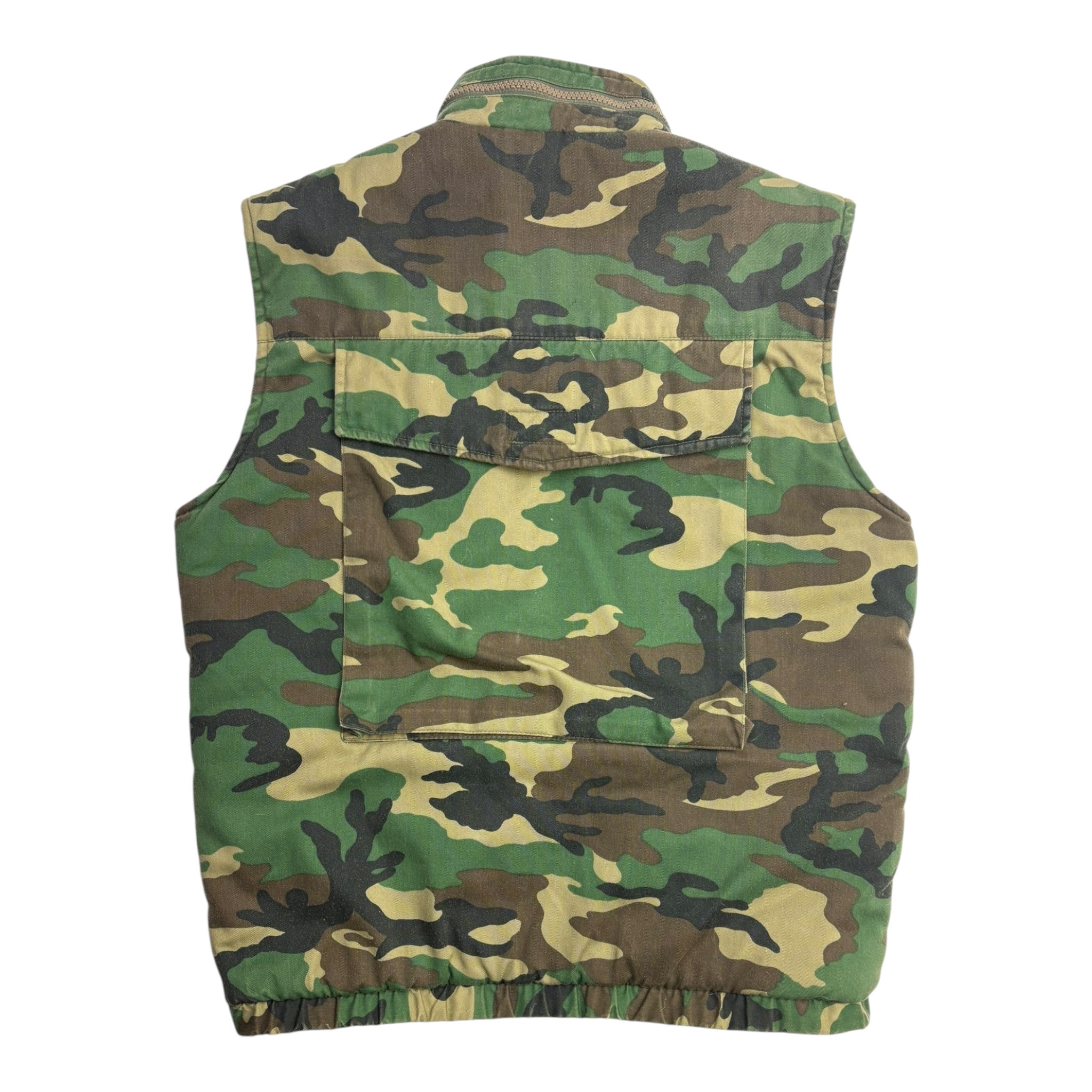 Vintage Camo Insulated Cargo Vest