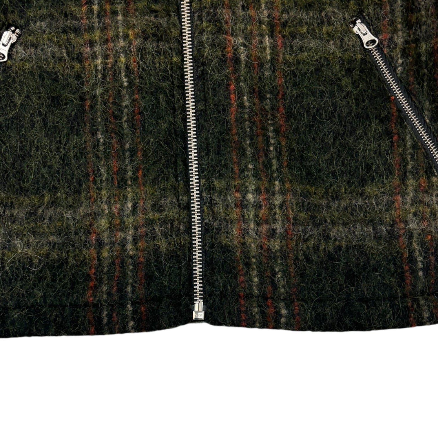 Stussy Mohair Club Jacket Olive Plaid