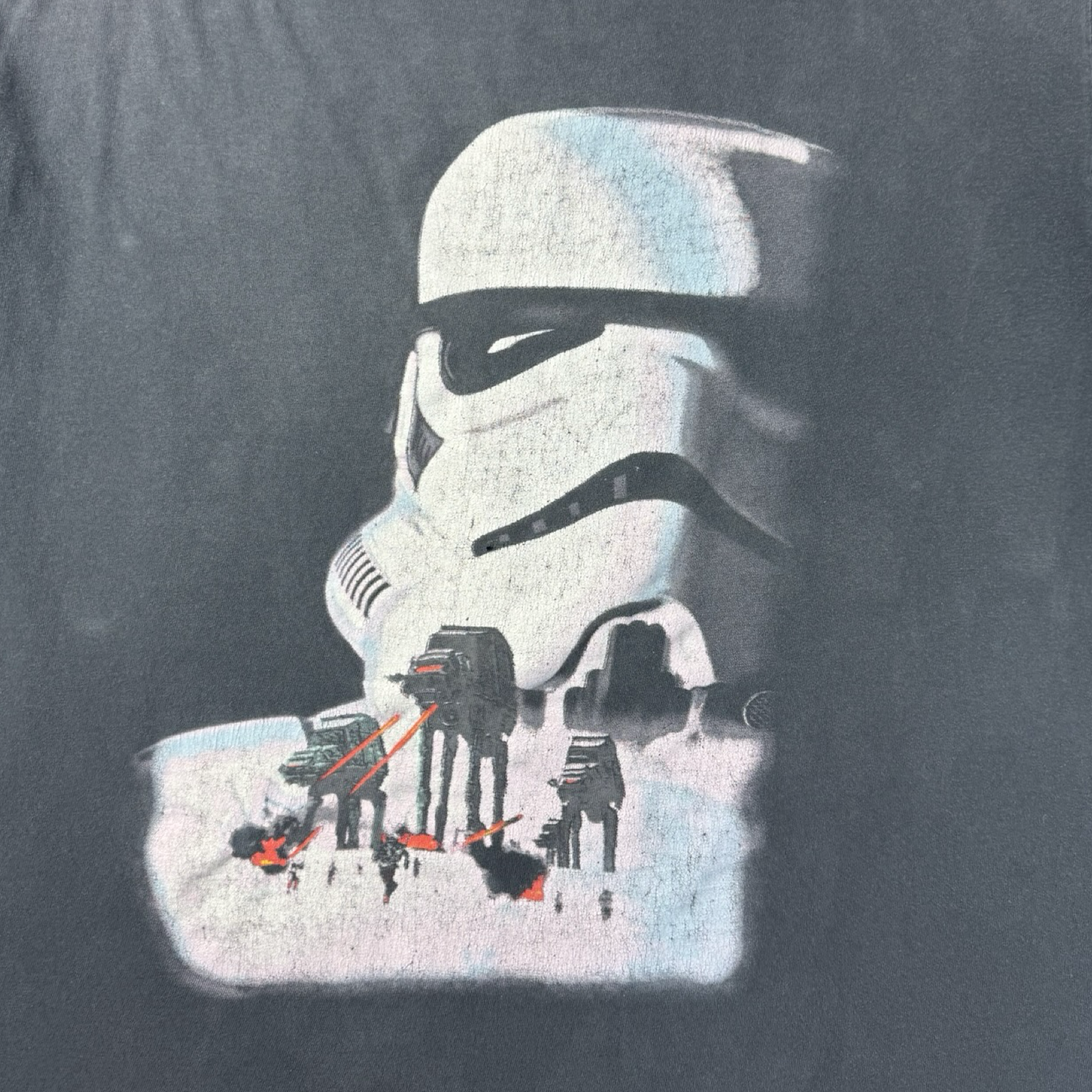 1995 Star Wars The Empire Strikes Back T-Shirt Faded Black