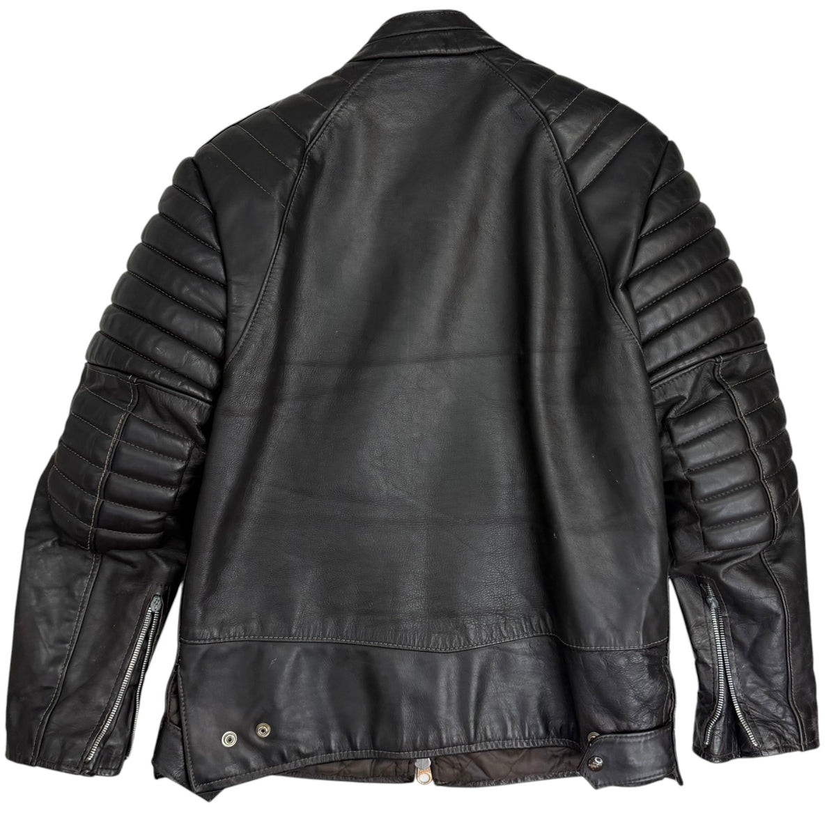 Vintage Brimaco Leather Motorcycle Jacket Black