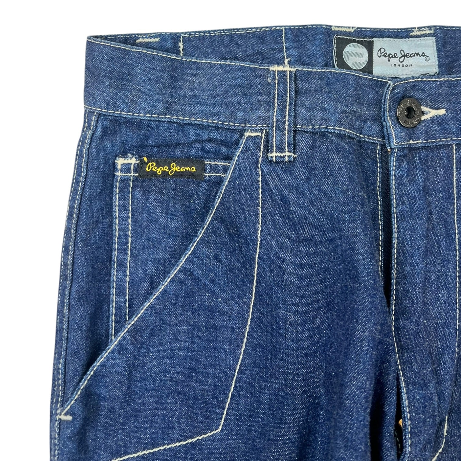 (W) Vintage Y2K Pepe Jeans Dark Wash Denim Pants