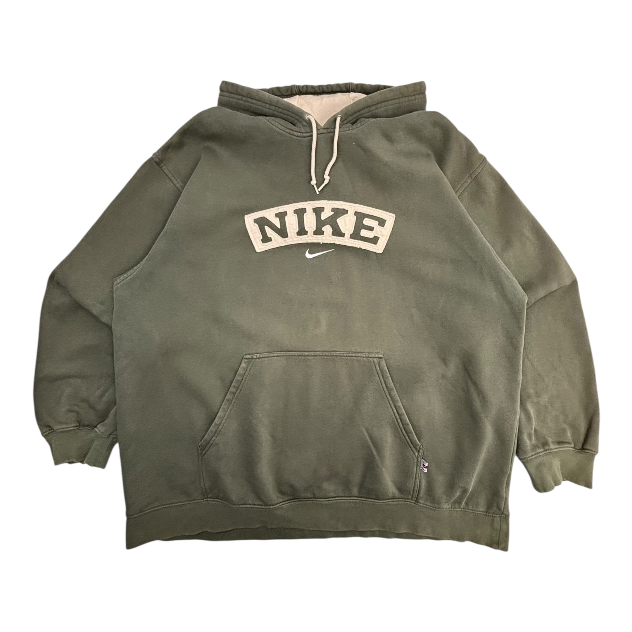 Vintage Nike Center Crest Hoodie Pullover Matcha