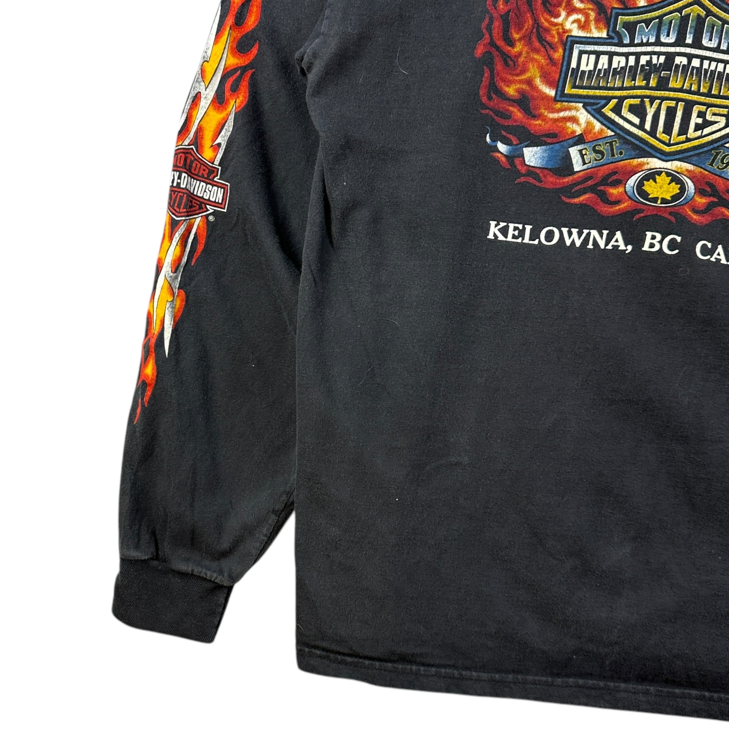 2002 Harley Davidson Of Kelowna L/S Tee Black