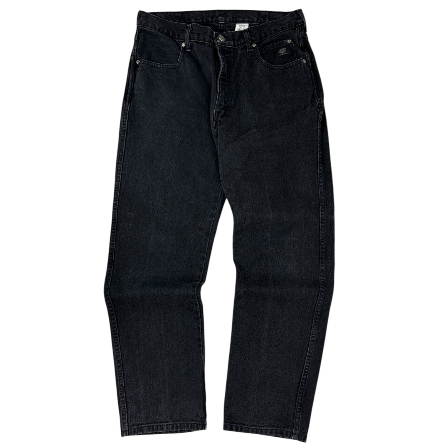 Vintage Harley Davidson Straight-Leg Jean Washed Black