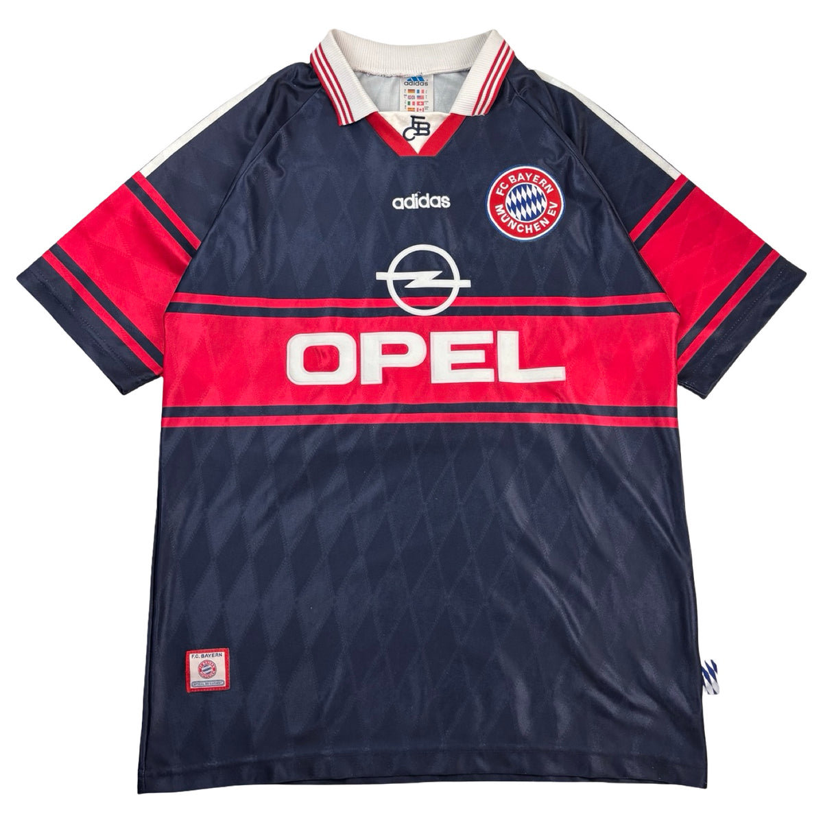 ‘97-‘99 Adidas FC Bayern Munich Jersey Navy/Red