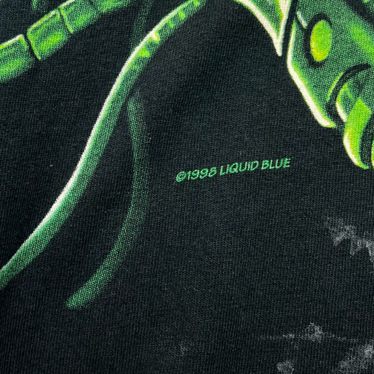 1998 Liquid Blue Terminator Skull AOP Tee