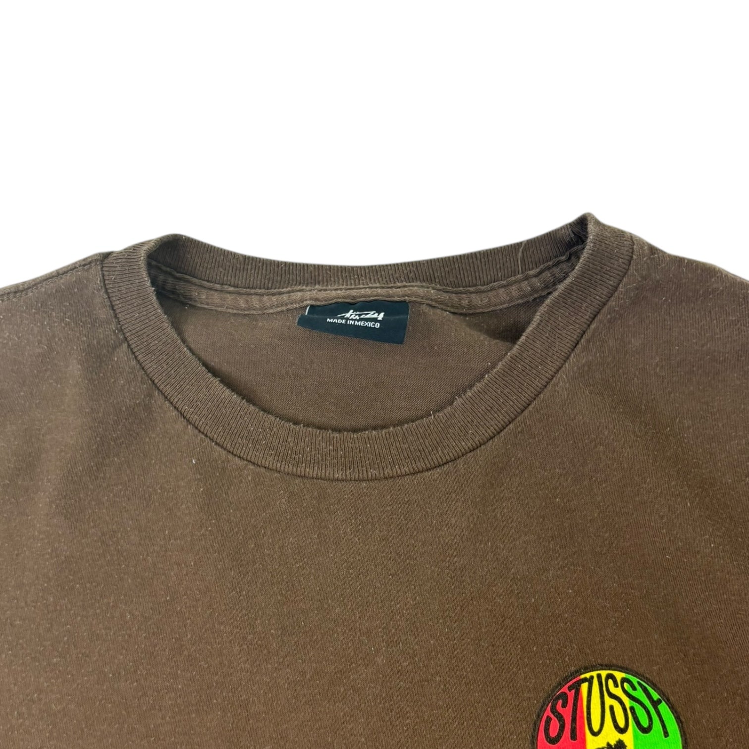 Stussy Rasta Bubble Long Sleeve T-Shirt Brown