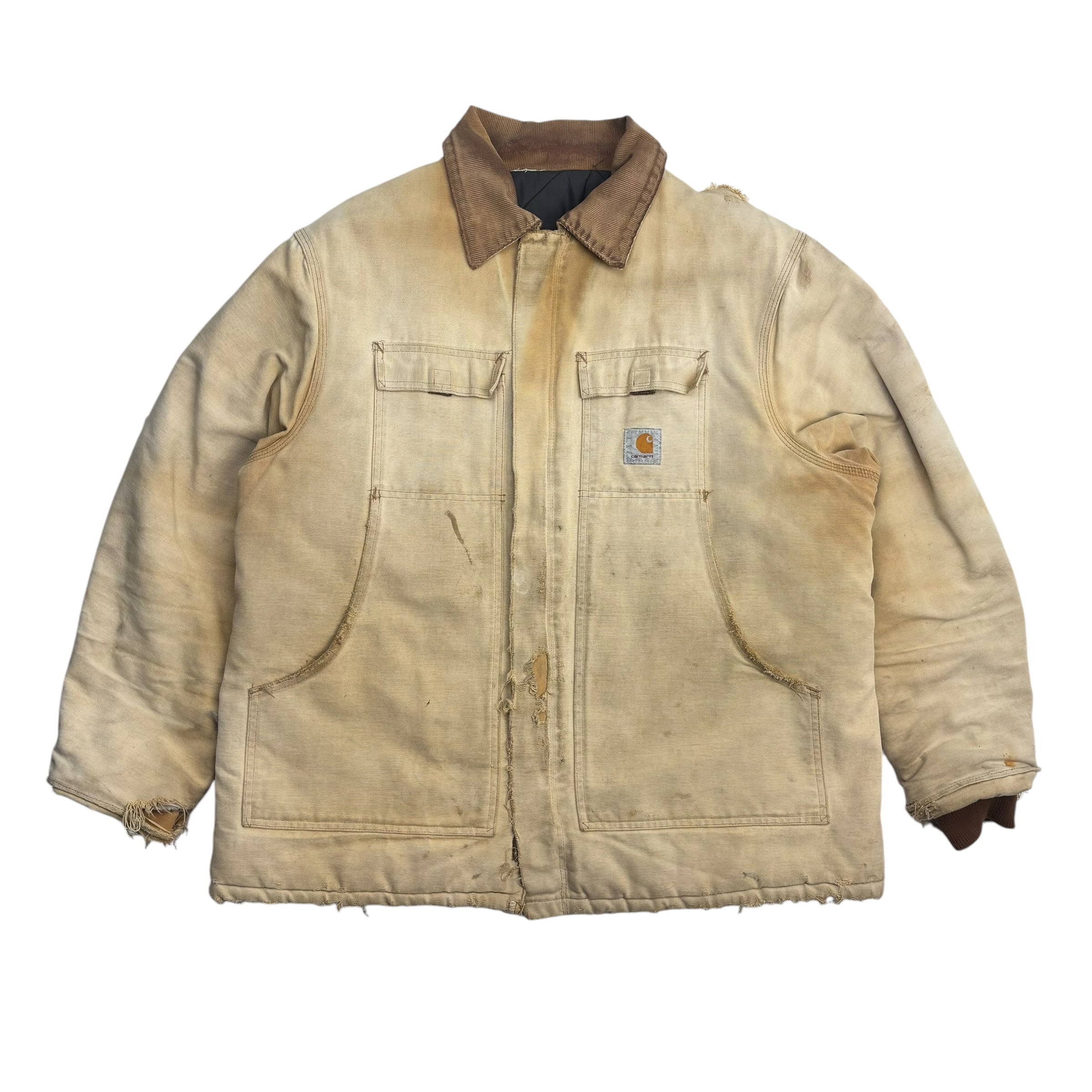 Vintage Carhartt Chore Jacket Washed Tan