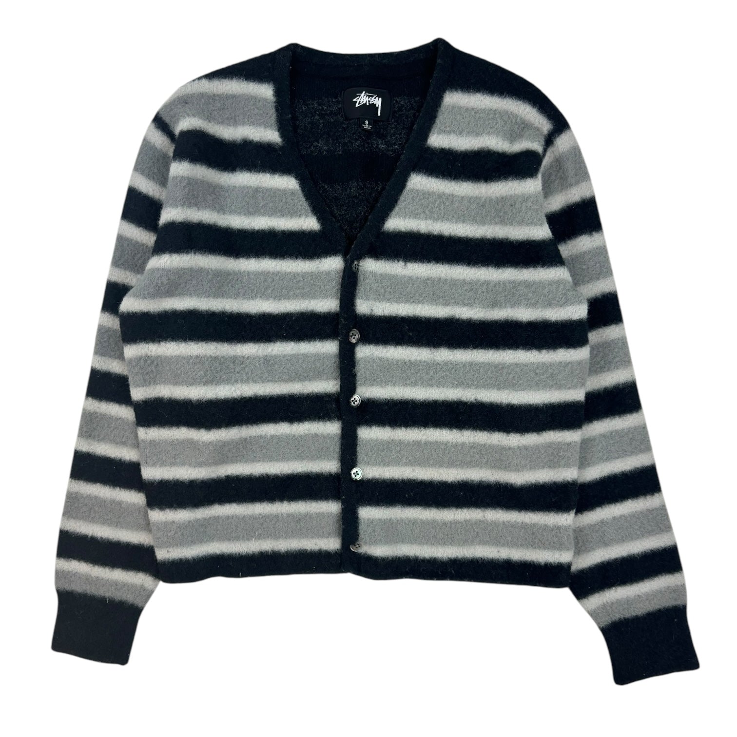 Stussy Shaggy Striped Cardigan