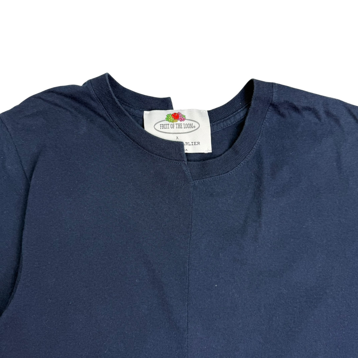 Cedric Charlier x Fruit of the Loom Asymmetric Tee Navy Blue