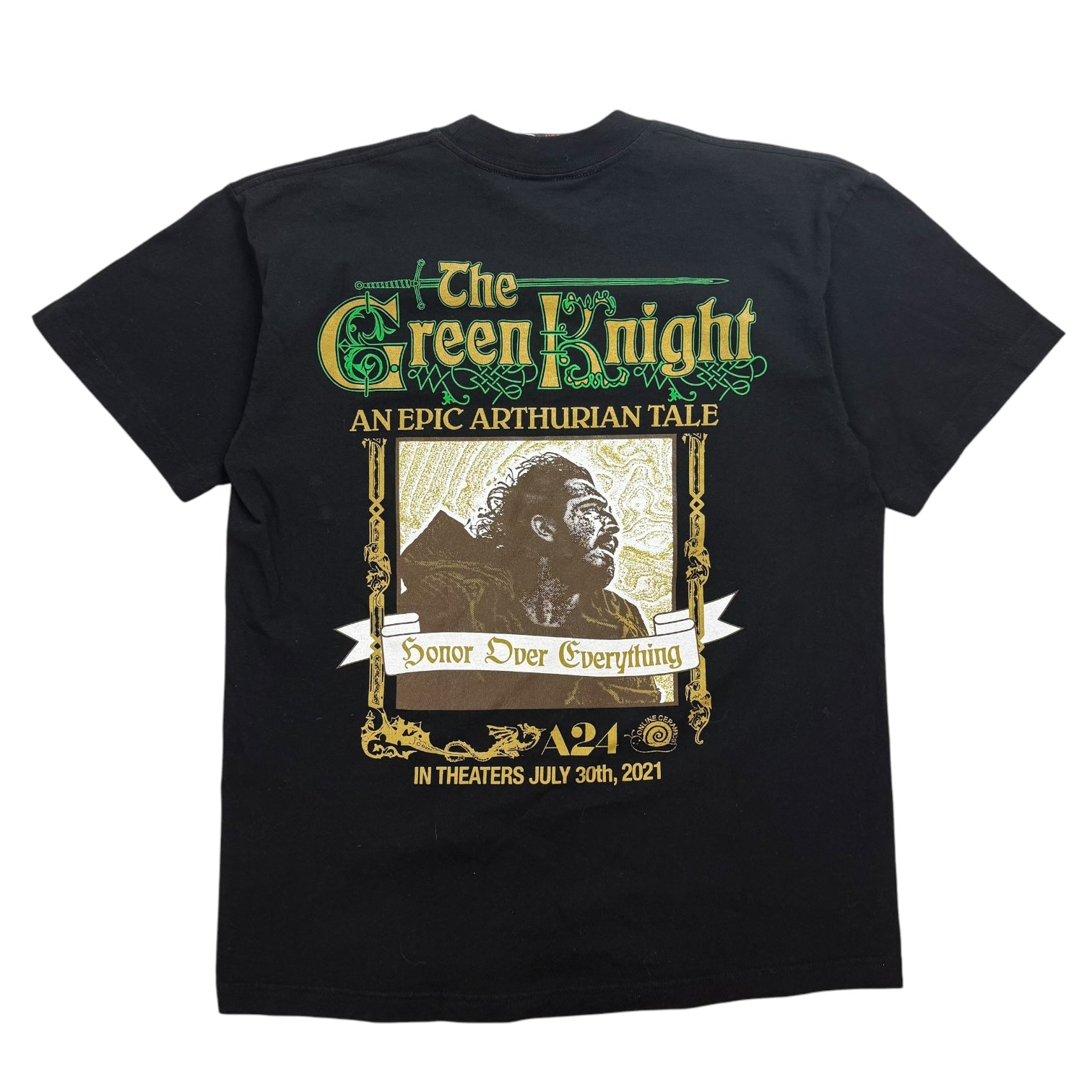 A24 x Online Ceramics The Green Knight Tee Black