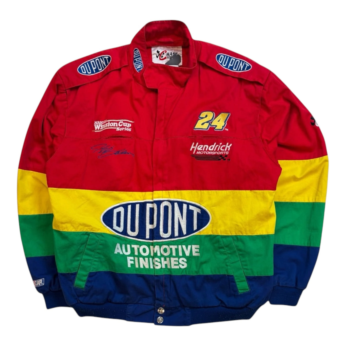 Vintage 1990s Jeff Gordon DuPont Racing Jacket Multicoloured