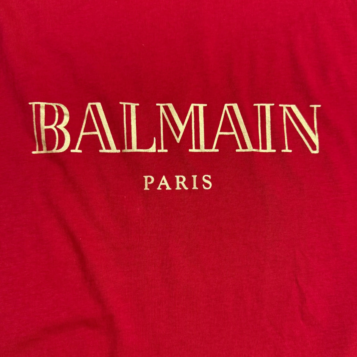 (W) Balmain Logo Print Tank Top Red