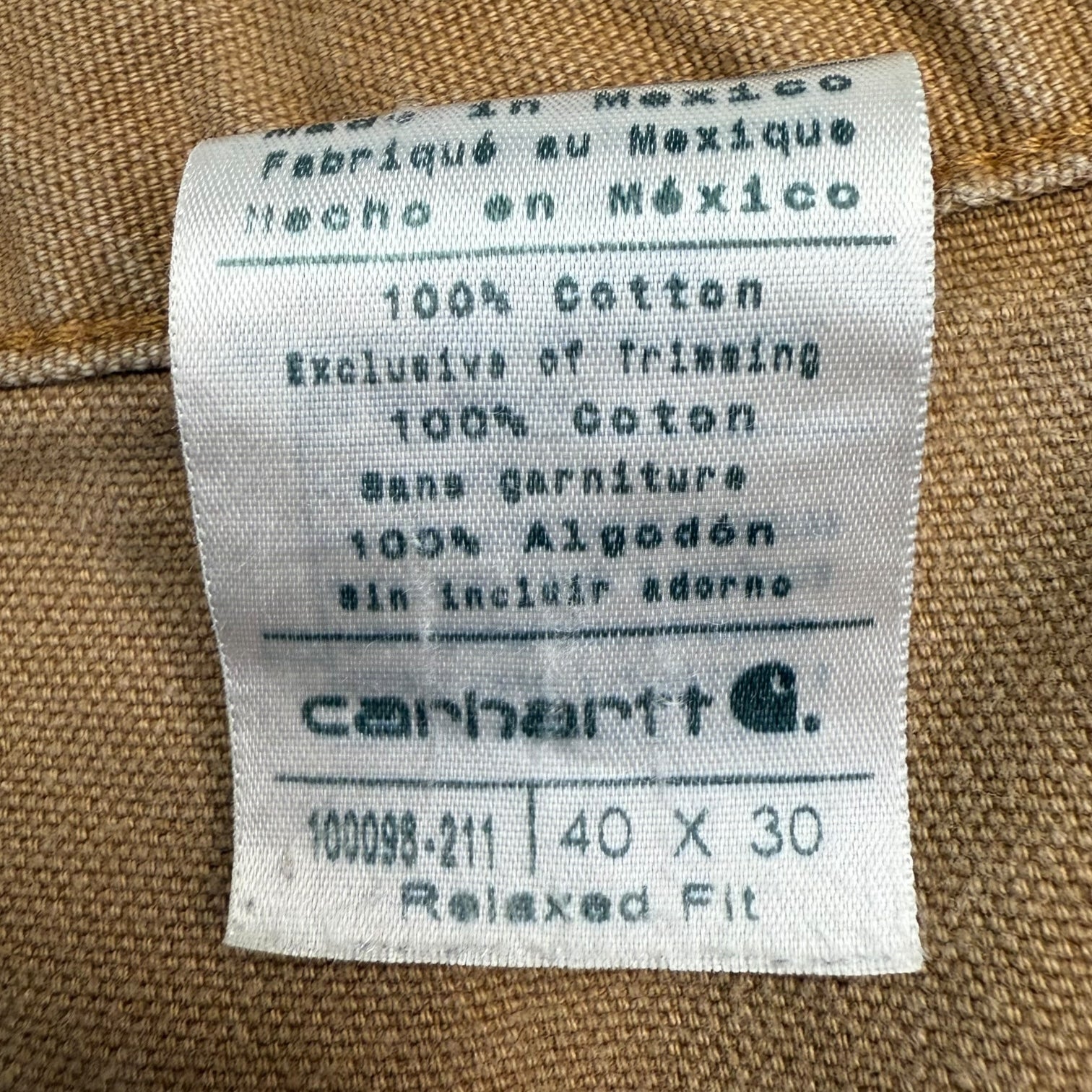 Vintage Carhartt Double Knee Pants Light Brown