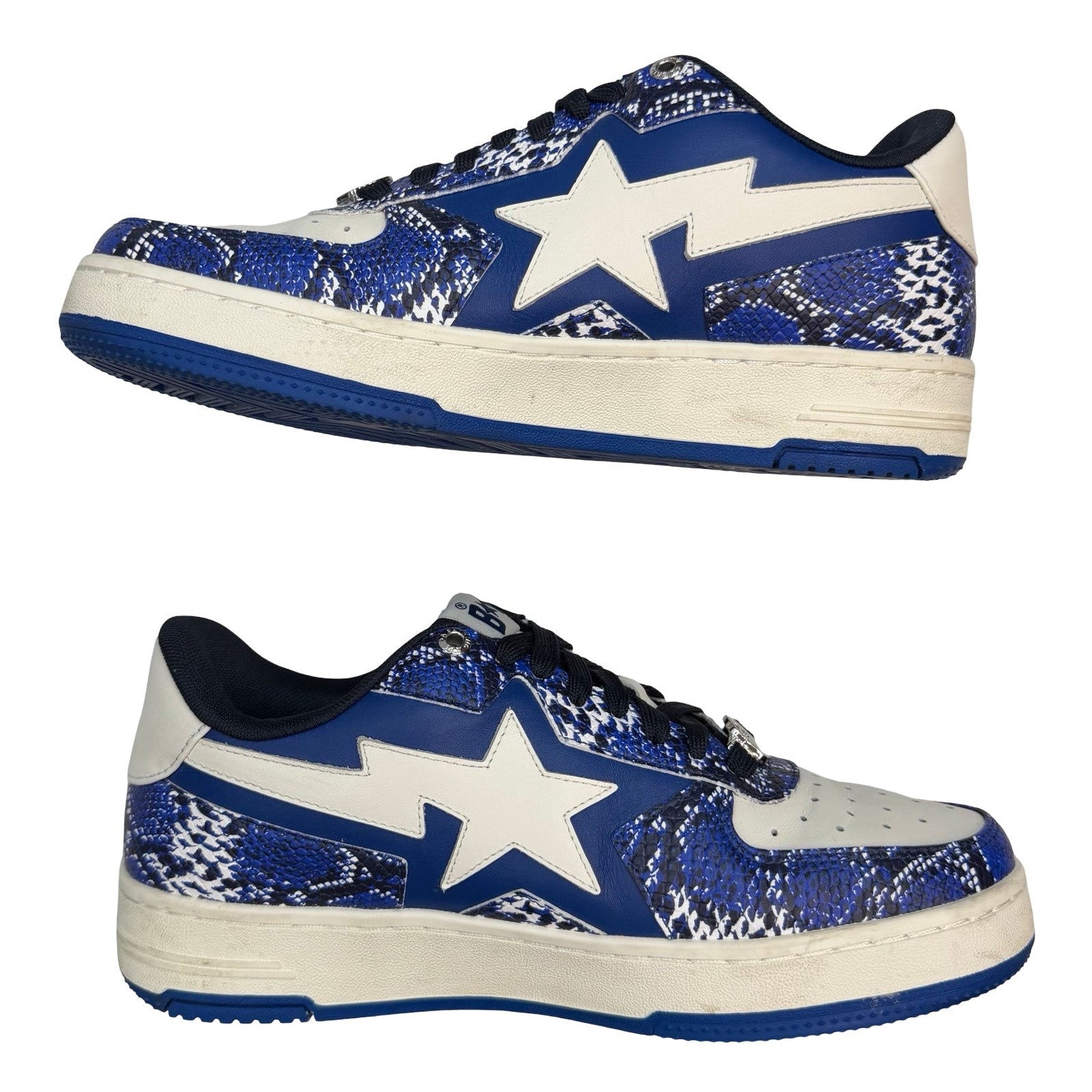 A Bathing Ape Bape Sta SSENSE Exclusive Blue Snakeskin (Used)