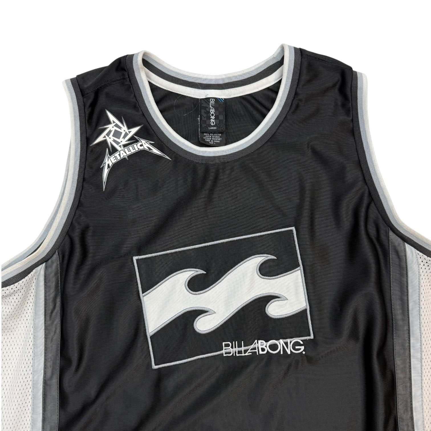 Vintage Billabong Metallica Robert Trujillo Tank Top Black