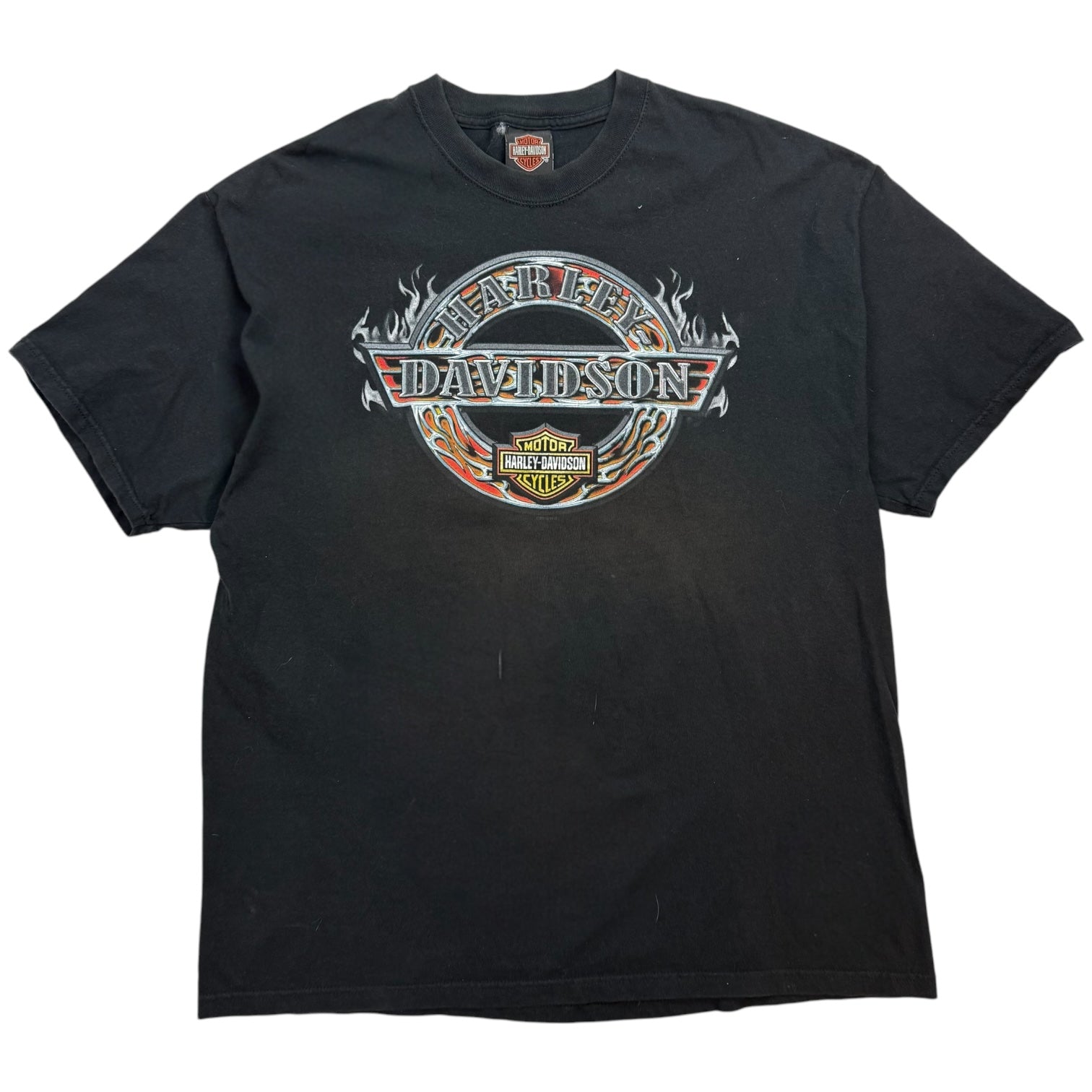 Vintage Harley Davidson Of Raleigh Tee Black