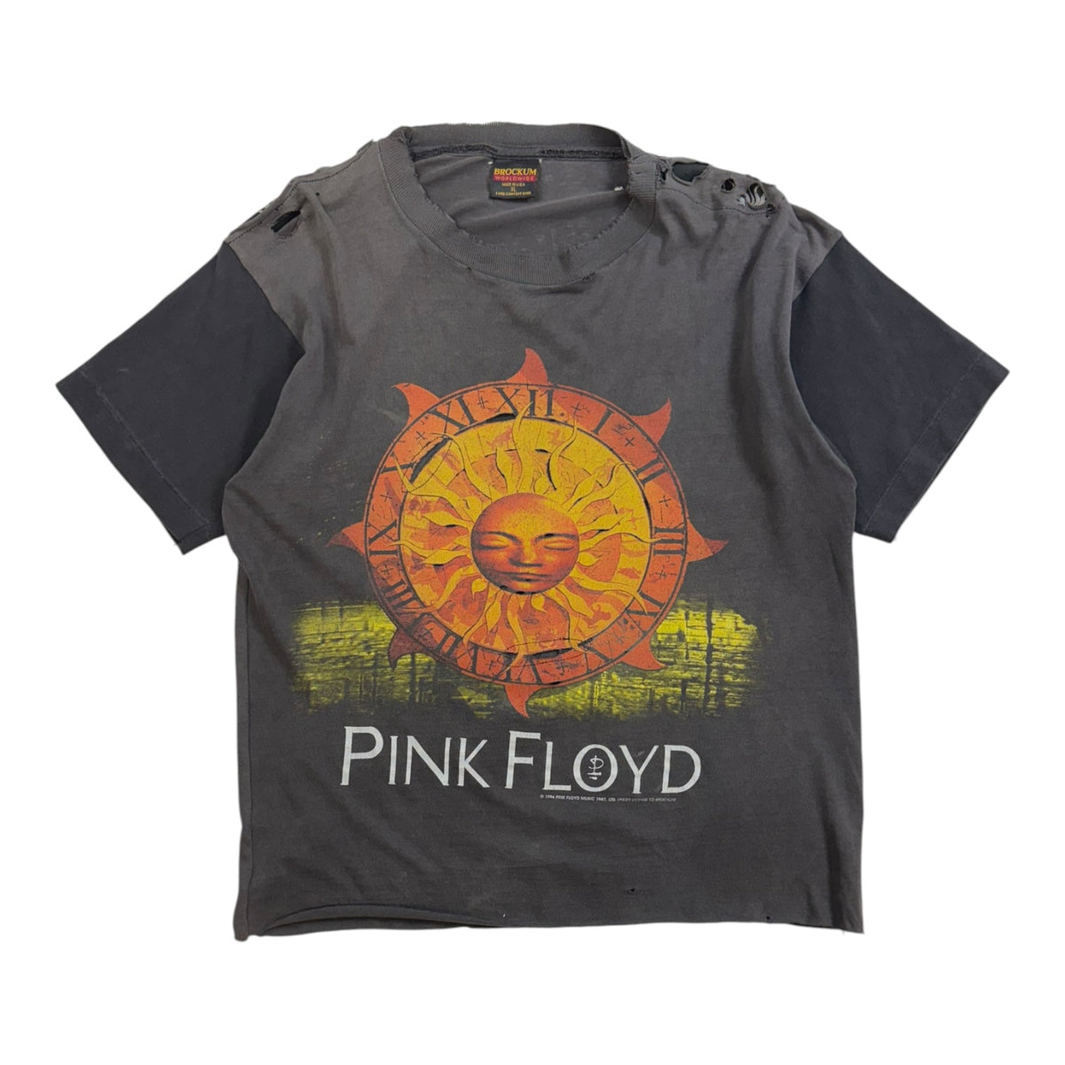 Vintage 1994 Pink Floyd “Sun Dial” North American Tour T-Shirt Faded Black