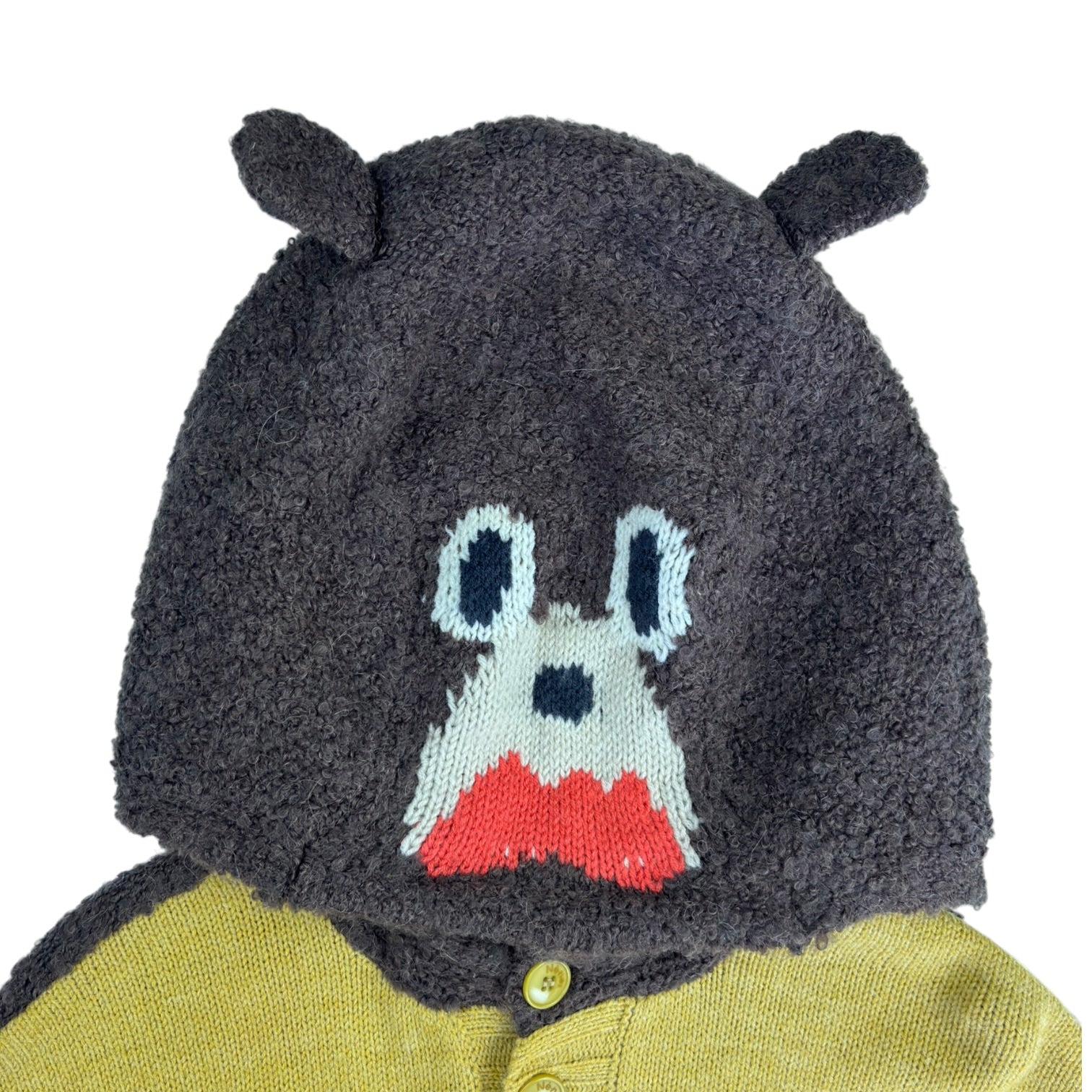 (W) Ne-Net Issey Miyake Bear Knit Cardigan