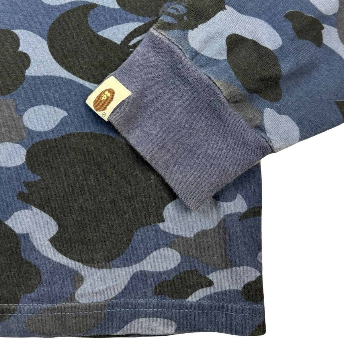 BAPE ABC Camo Longsleeve T-Shirt Blue