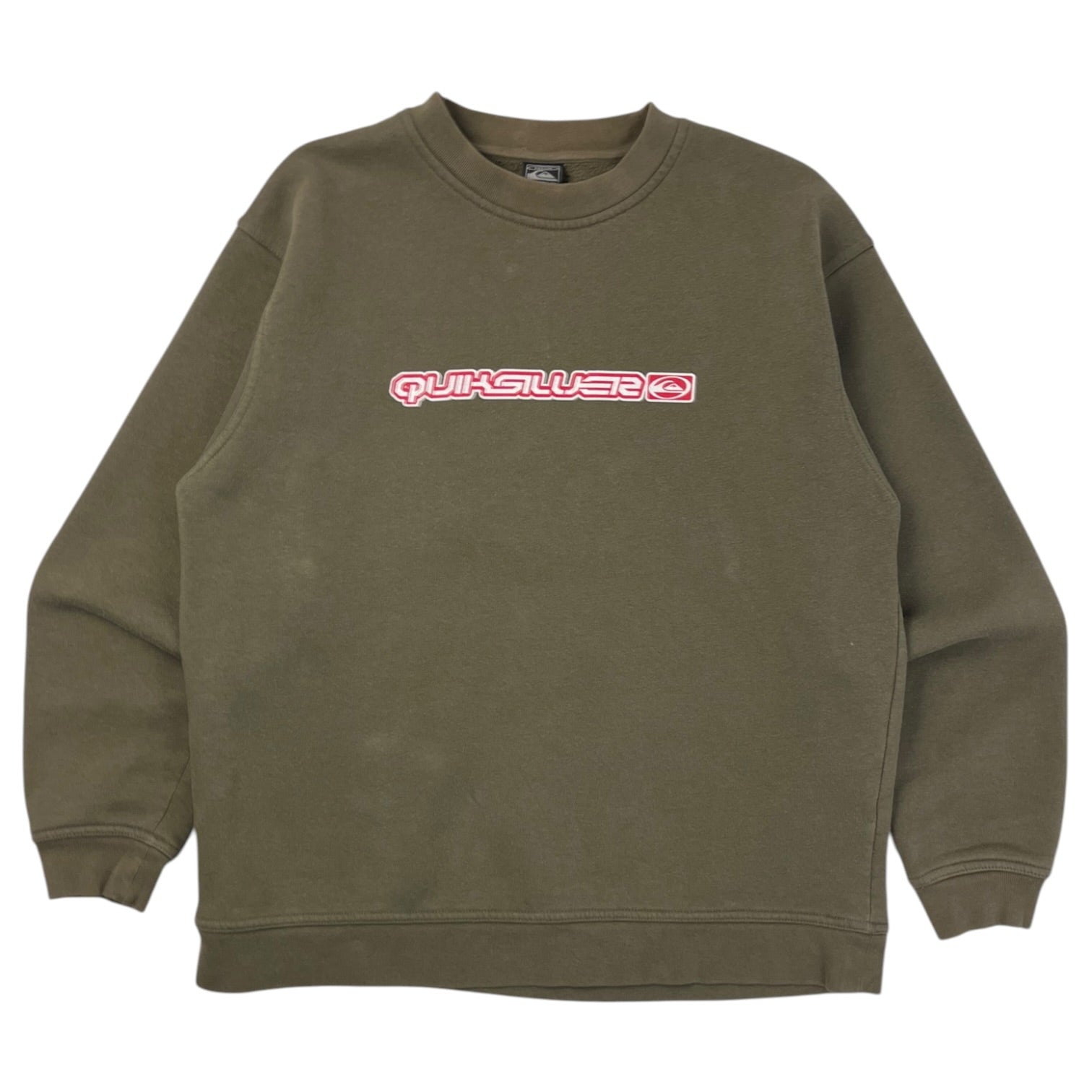 Vintage Quiksilver Board-riding Company Crewneck Olive Green