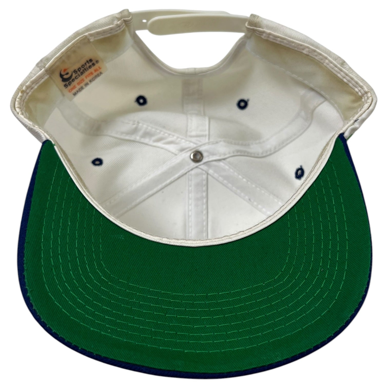 Vintage 90’s NBC Snapback Hat White/Blue