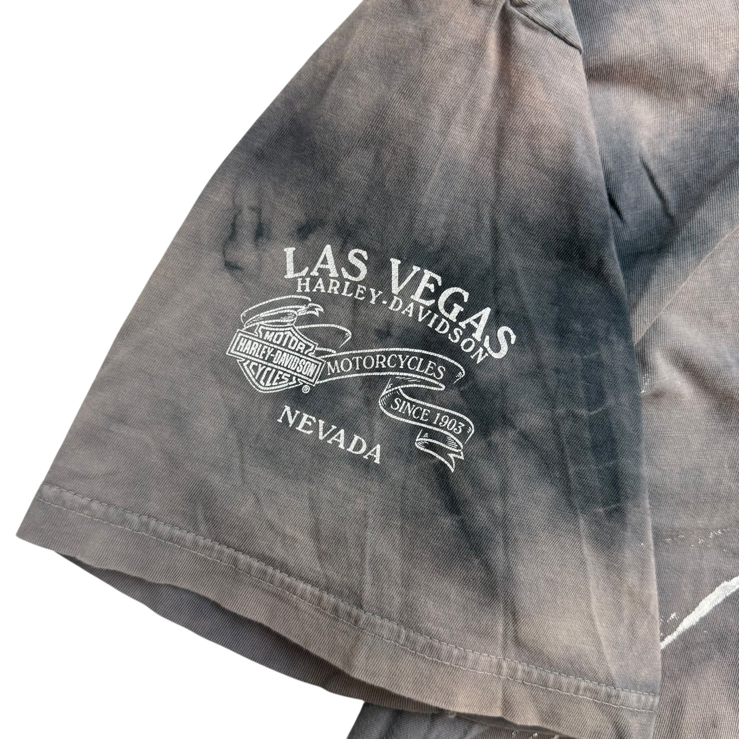 Vintage Harley Davidson Of Las Vegas Tee Grey