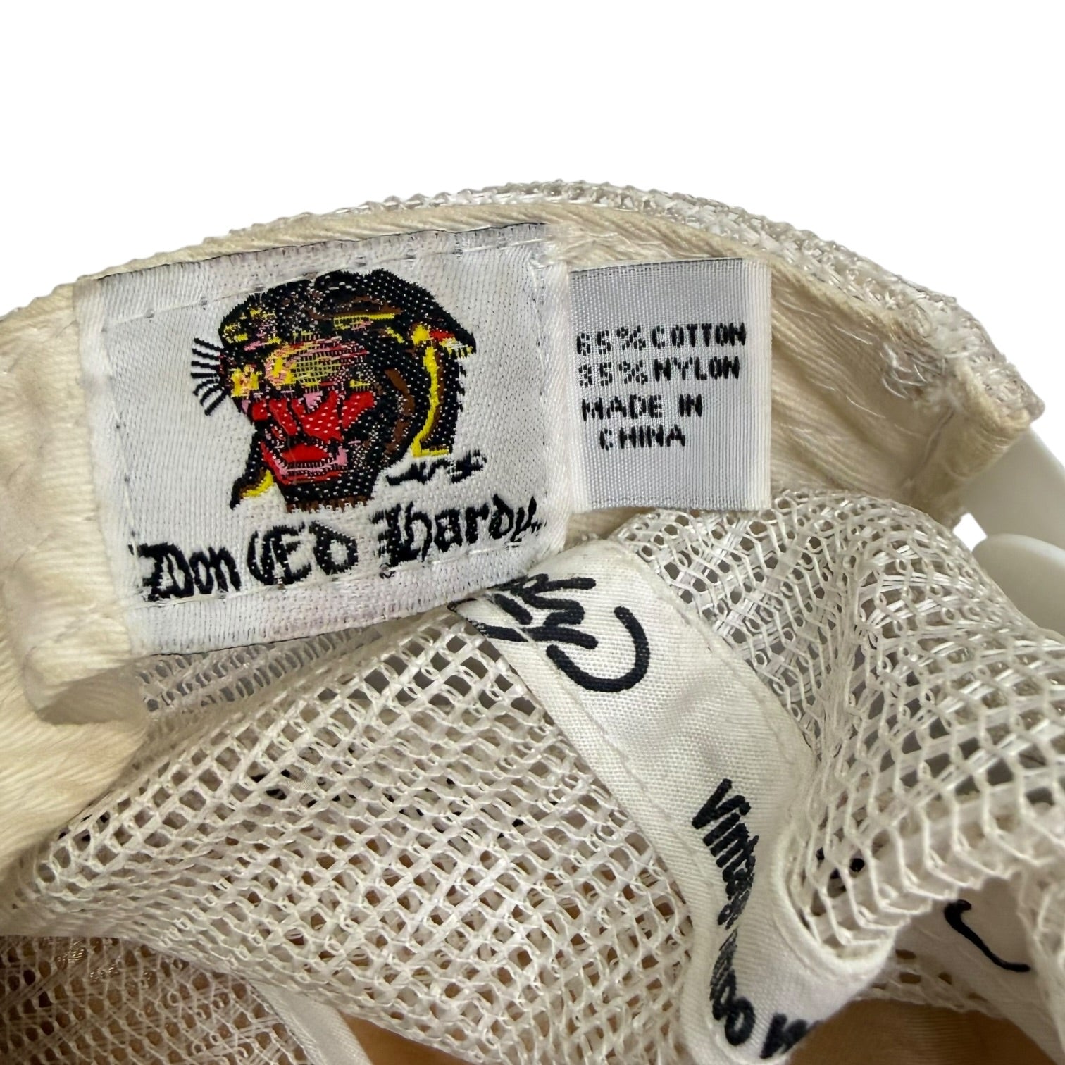 Vintage Ed Hardy By Christian Audigier Tattoo Hat White