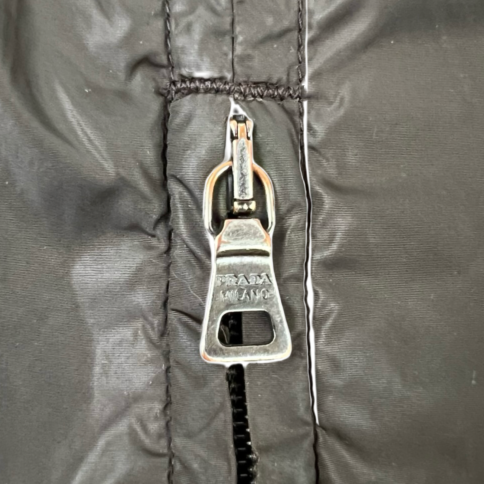 Vintage Prada Packable Nylon Hooded Jacket