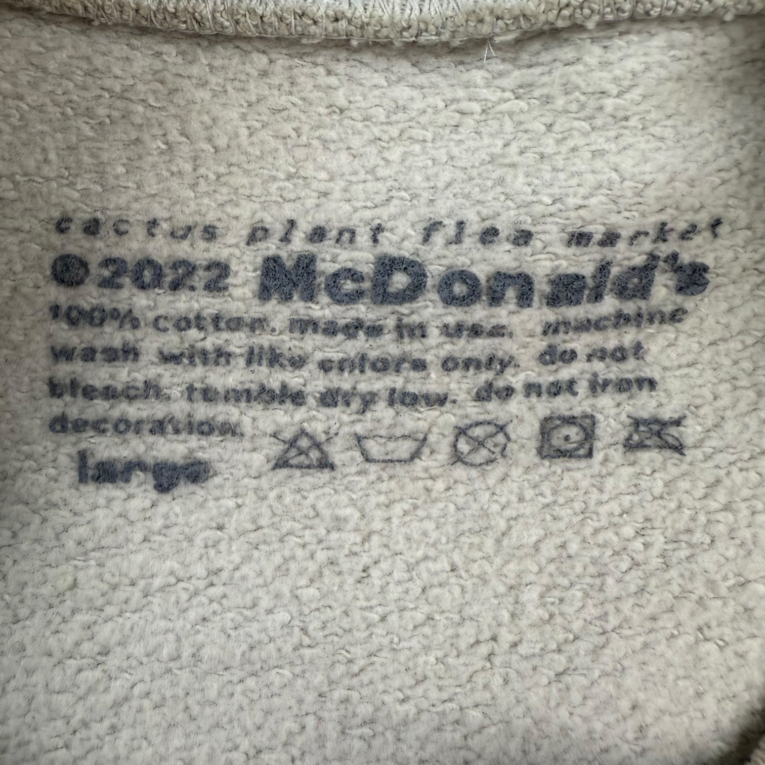 CPFM X McDonald’s Crewneck Sweater Grey