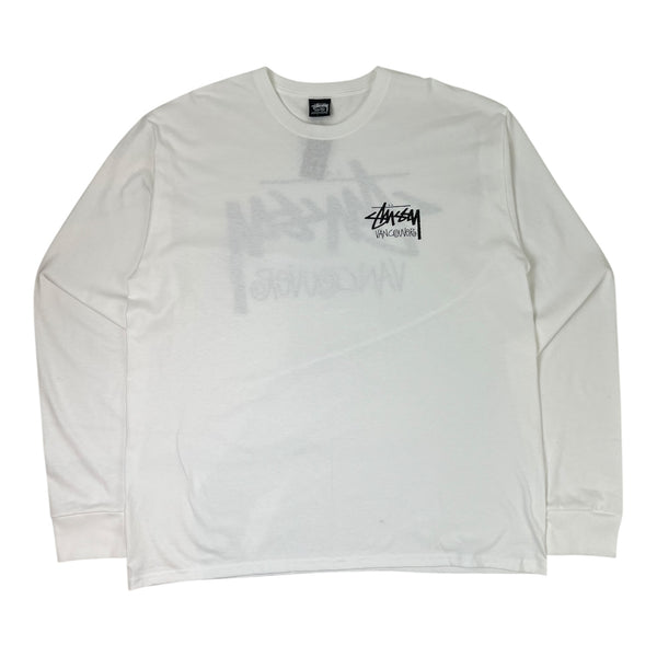 Stussy Vancouver Chapter Long Sleeve T-Shirt White